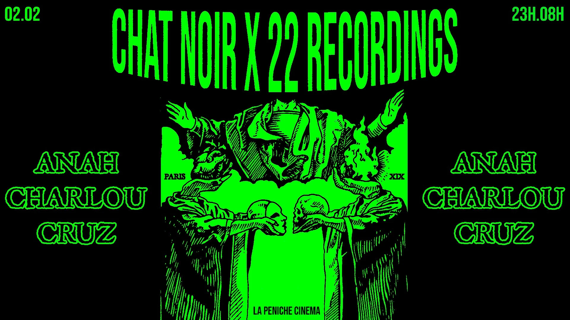 Chat Noir X 22recordings : Anah, Charlou, Cruz Cover