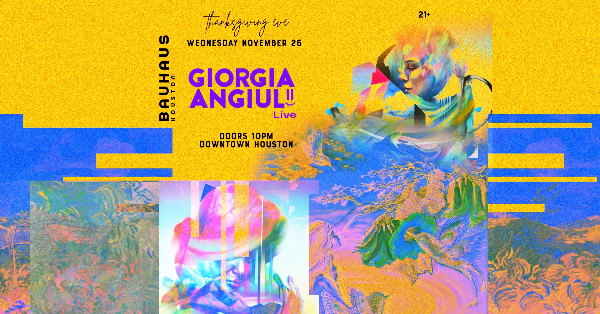 Thanksgiving Eve W/ Giorgia Angiuli @ Bauhaus Houston Cover