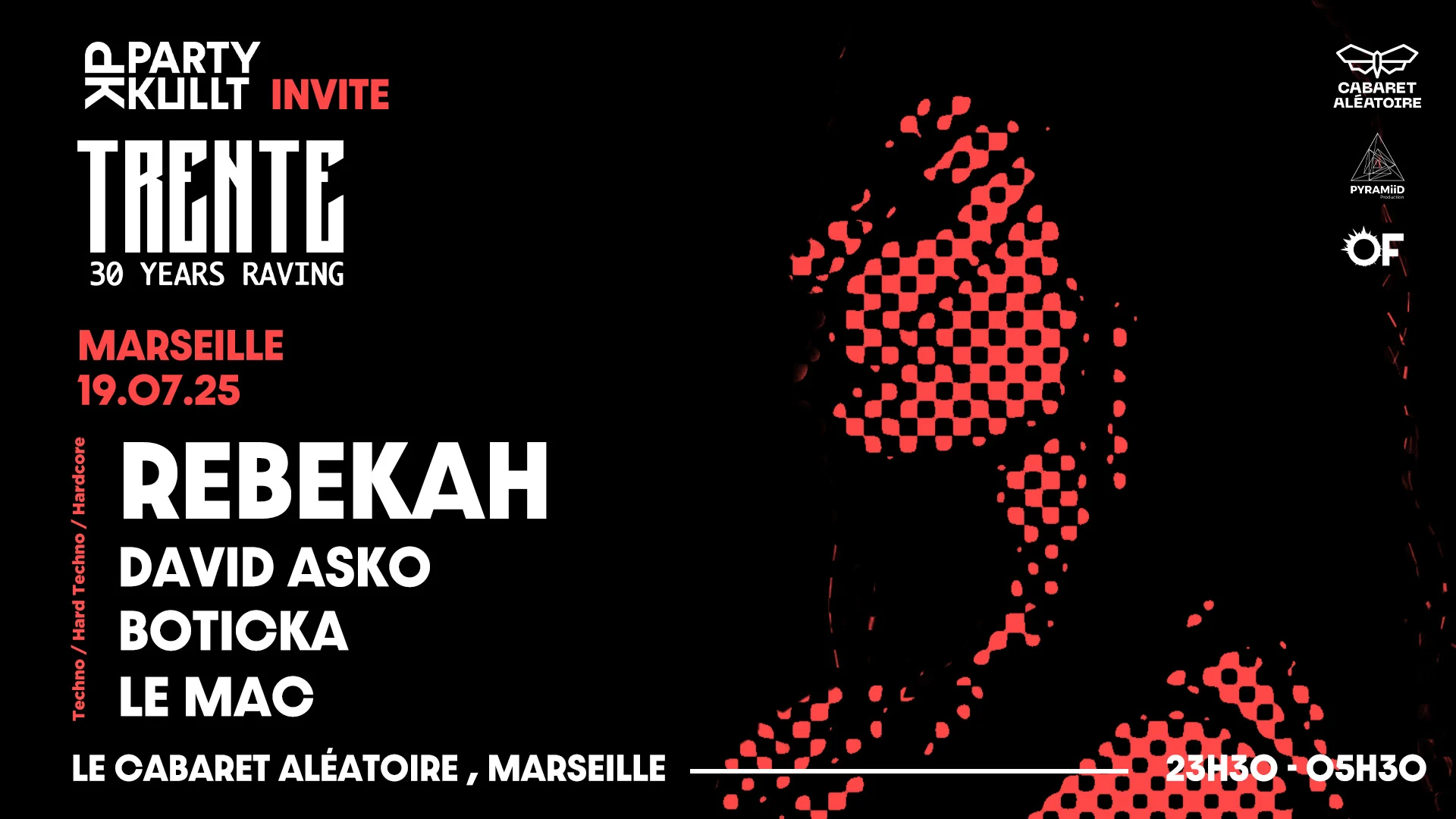 Trente Tour (Marseille) : Rebekah - David Asko - Boticka Cover