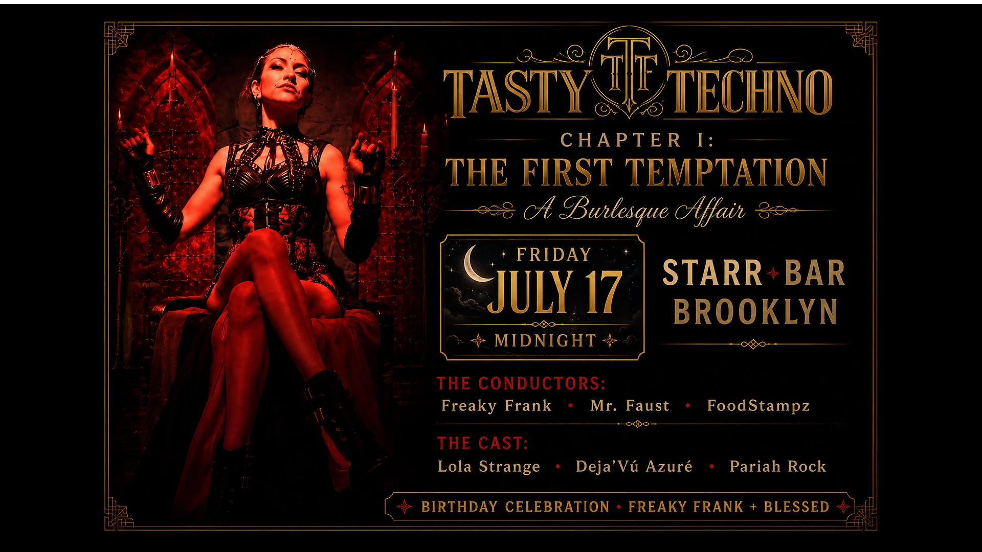 Tasty Techno - A Burlesque Affair: The First Temptation Cover