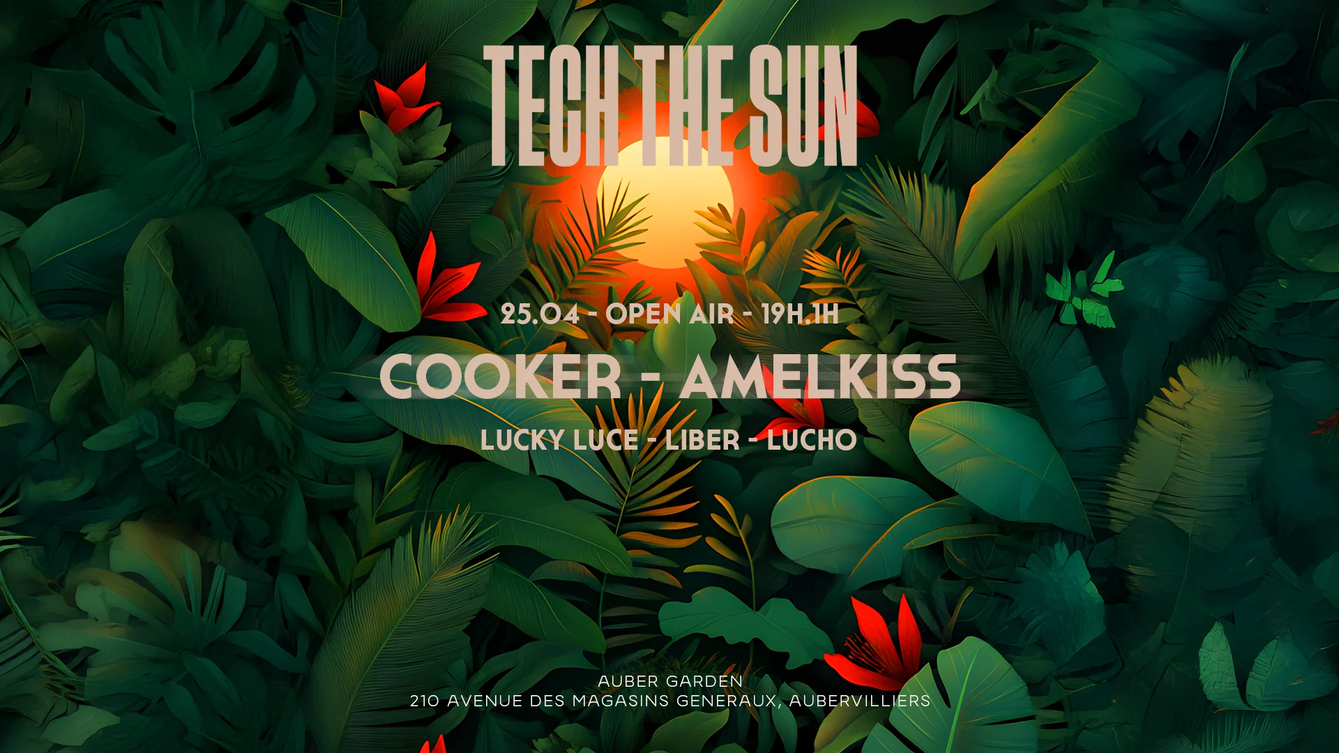 Open Air | Tech The Sun @Potager Plaisir | 25/04 Cover