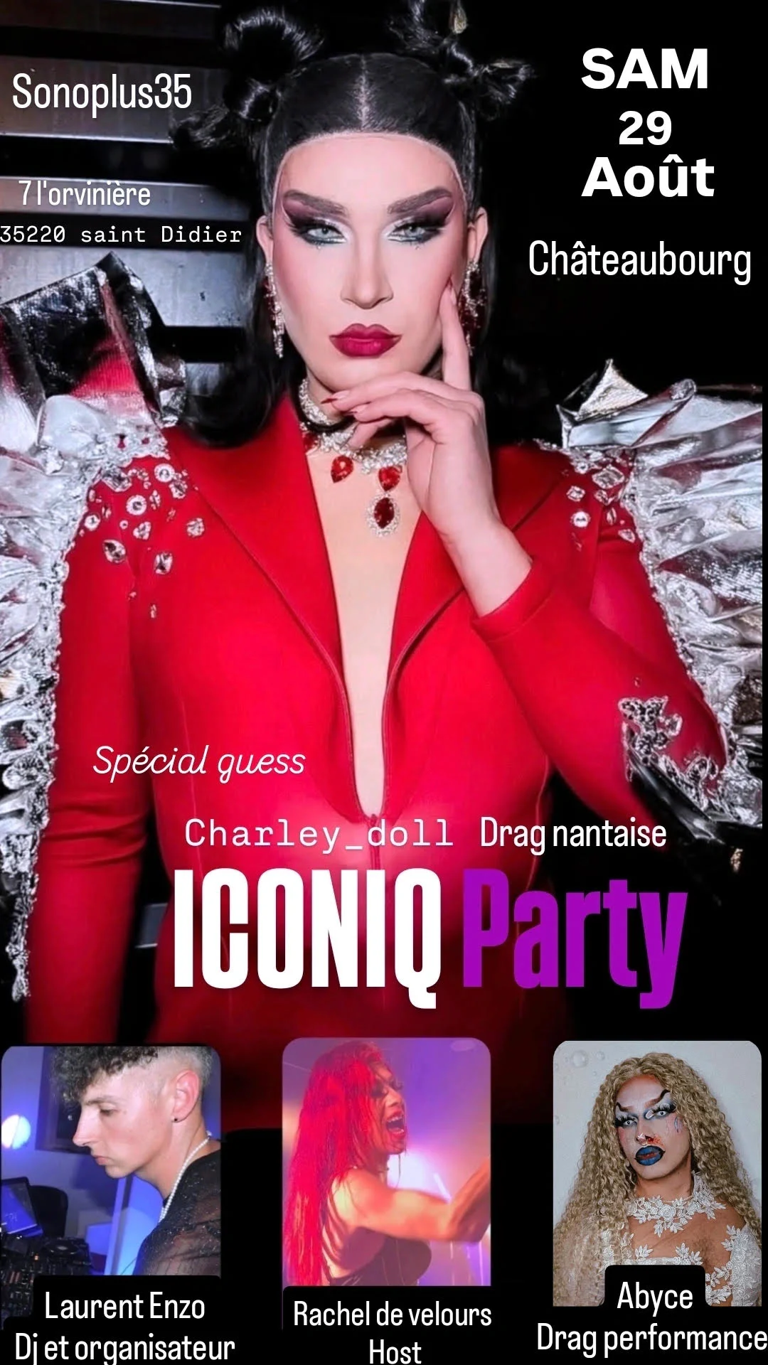 Iconiq Party Châteaubourg - Show Drag Charley Doll Cover