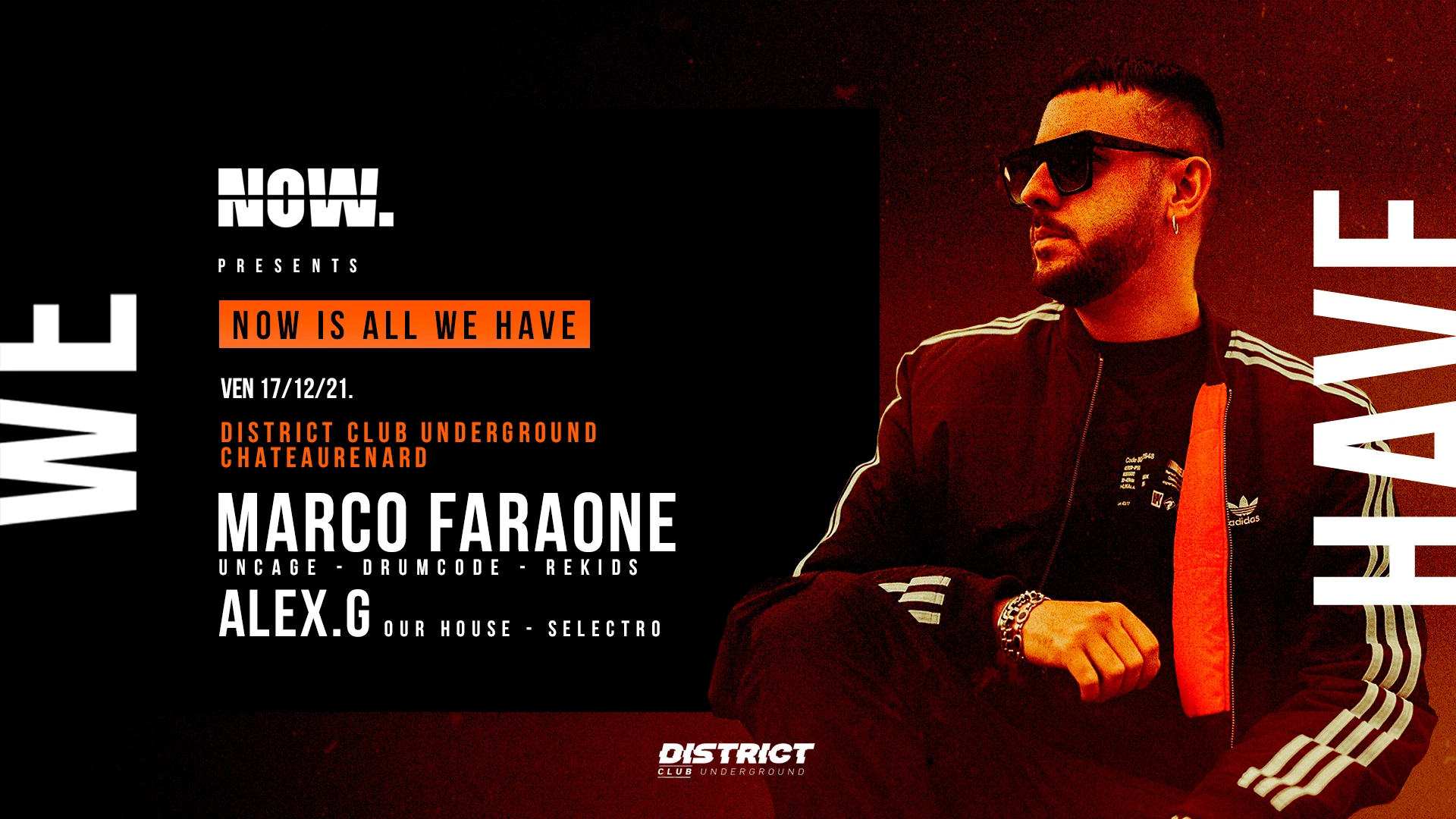 District Club Avignon X Now. W/ Marco Faraone (Drumcode) Cover