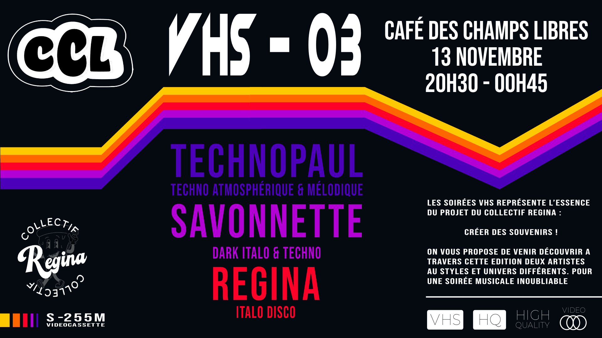Vhs-03 : Technopaul, Savonnette & Regina Cover