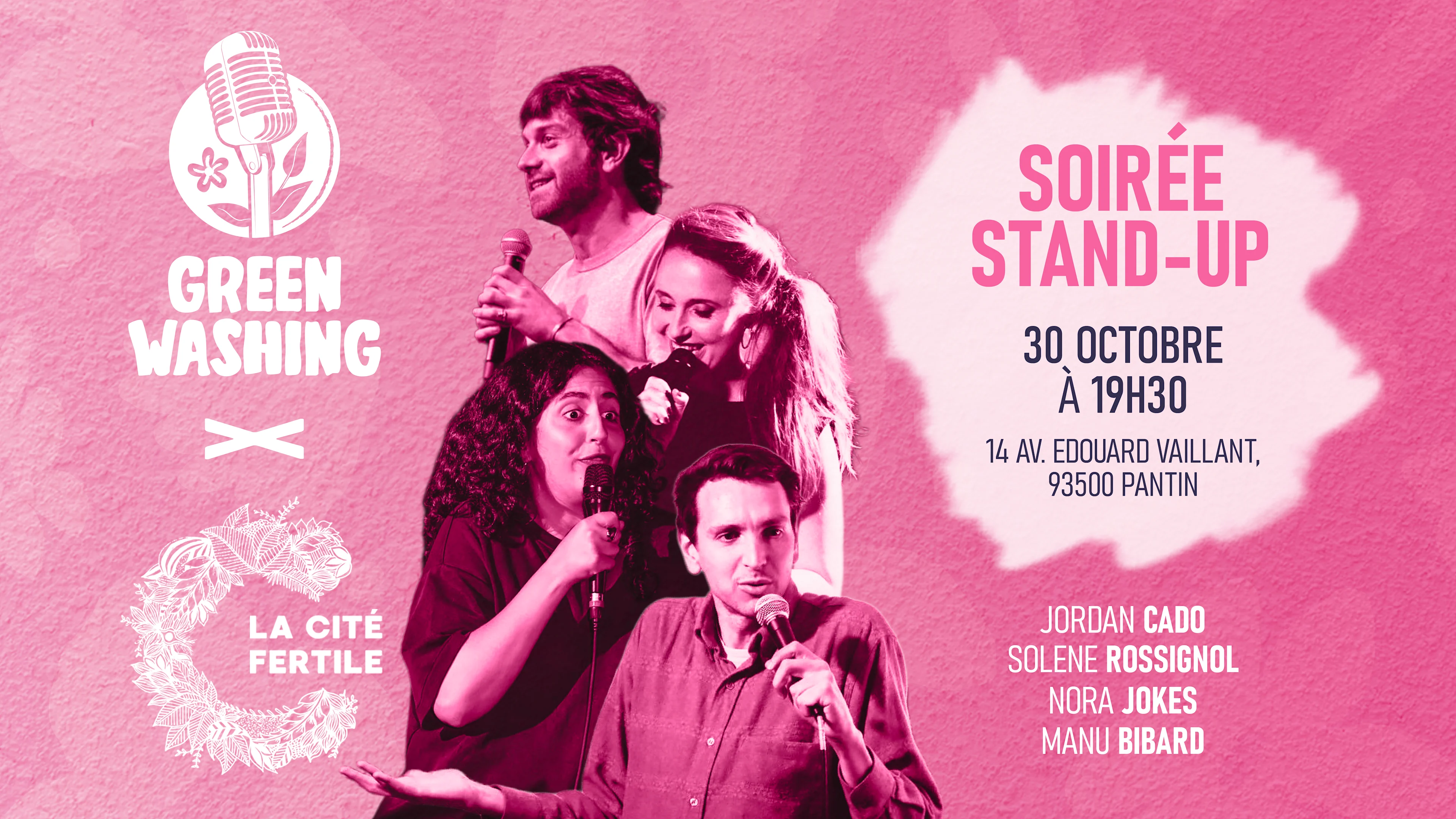 Le Greenwashing Comedy Club Débarque À La Cité Fertile ! Cover