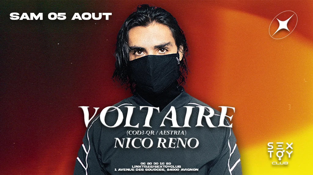 Voltaire (Cod3 Qr / Aestria) + Nico Reno Au Sextoyclub Cover