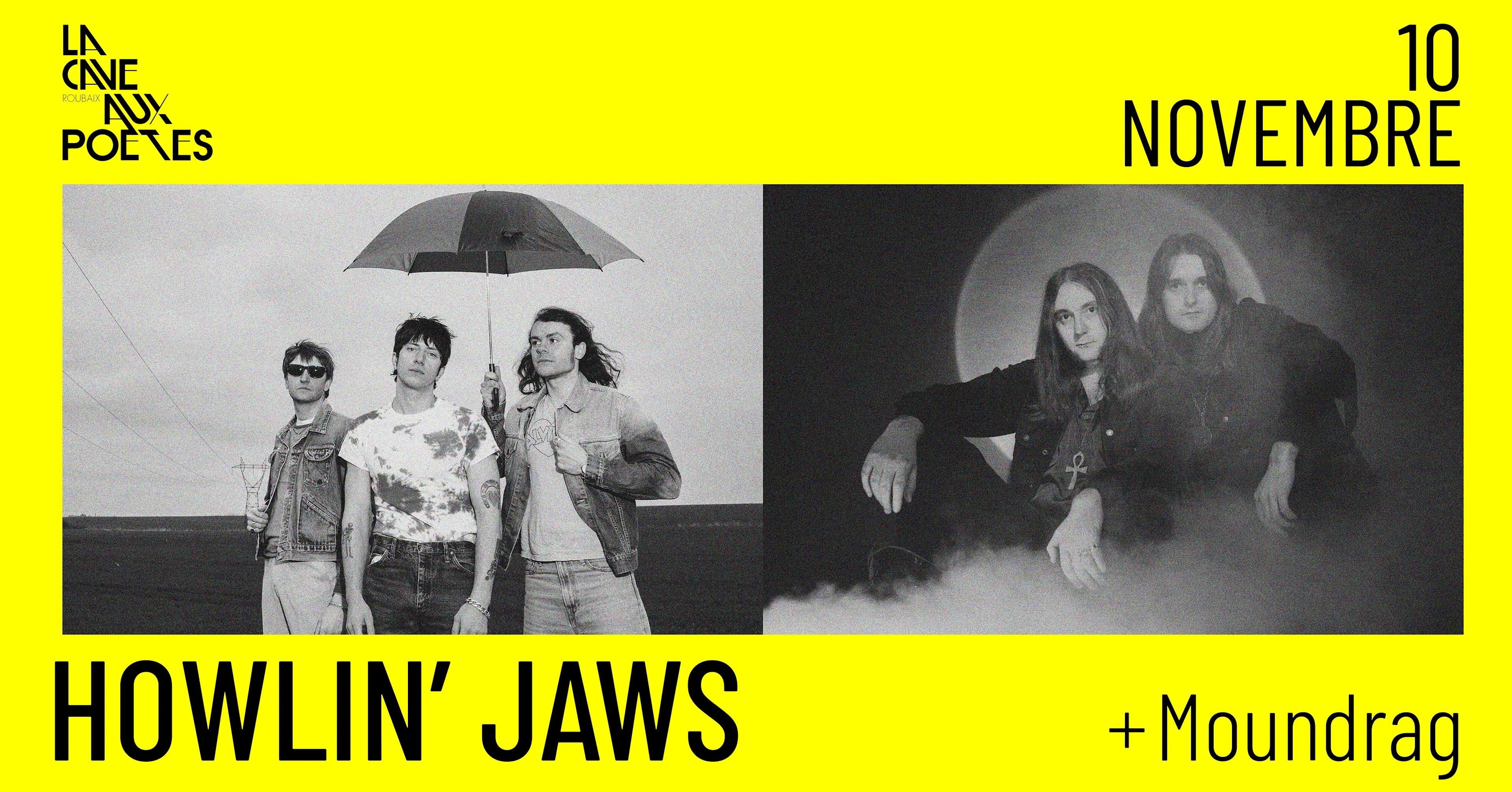 Howlin' Jaws + Moundrag Cover
