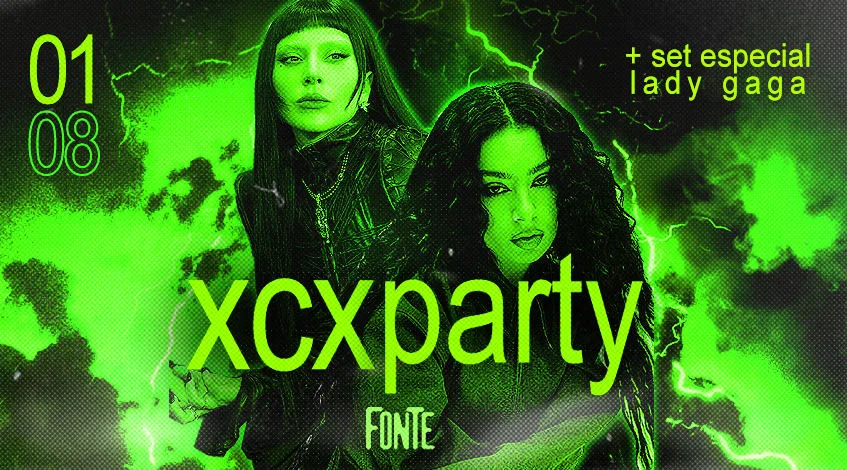 Xcx Party + Set Especial Lady Gaga / Fonte Rio Cover