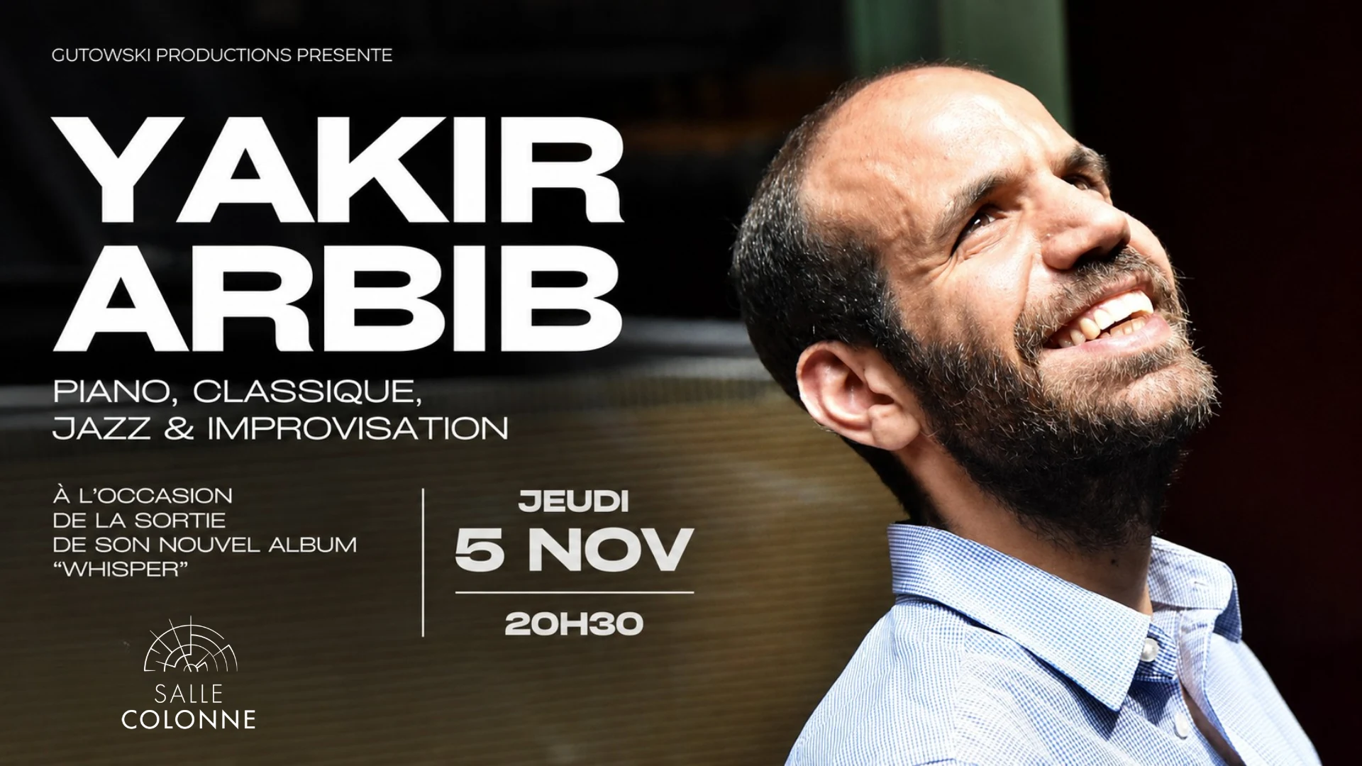 Yakir Arbib | Whisper · Album Release Cover