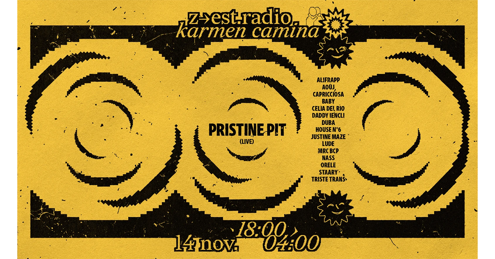 Z•Est X Karmen Camina [Pristine Pit + Résident•Es] Cover