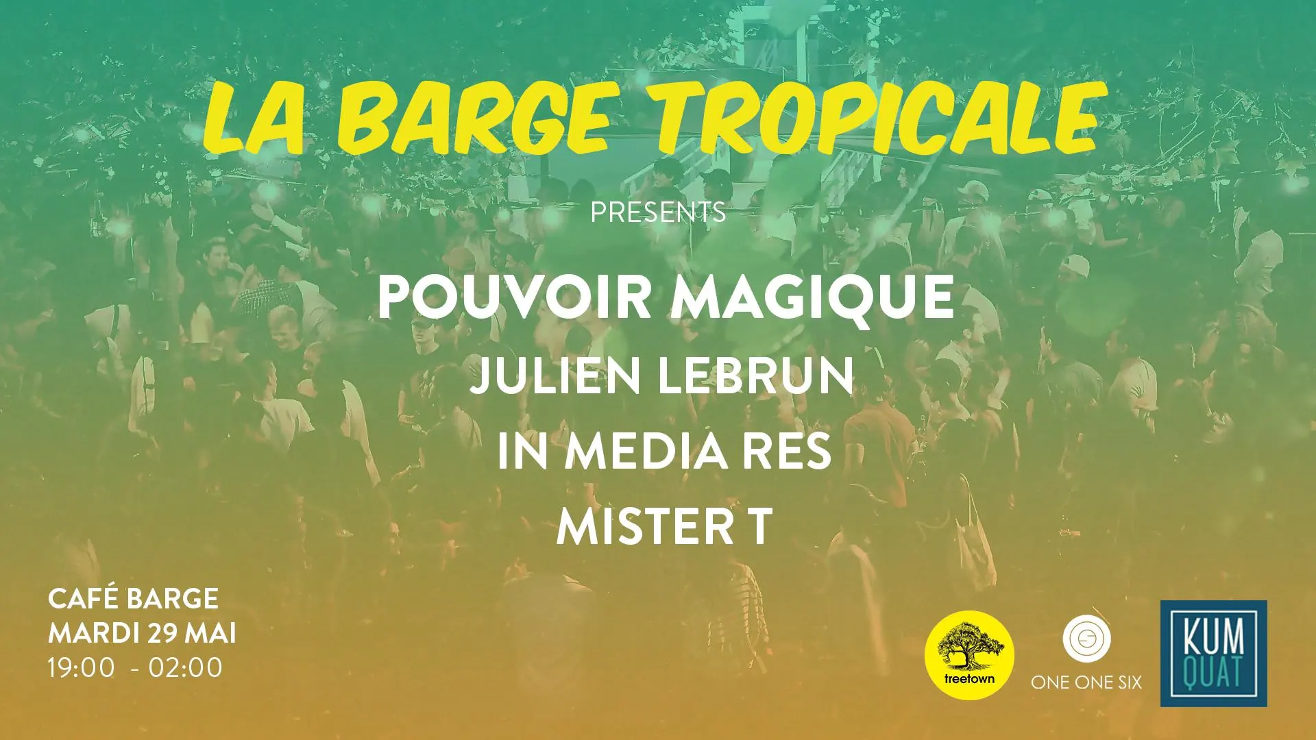 La Barge Tropicale W/ Pouvoir Magique, Julien Lebrun & Imr Cover