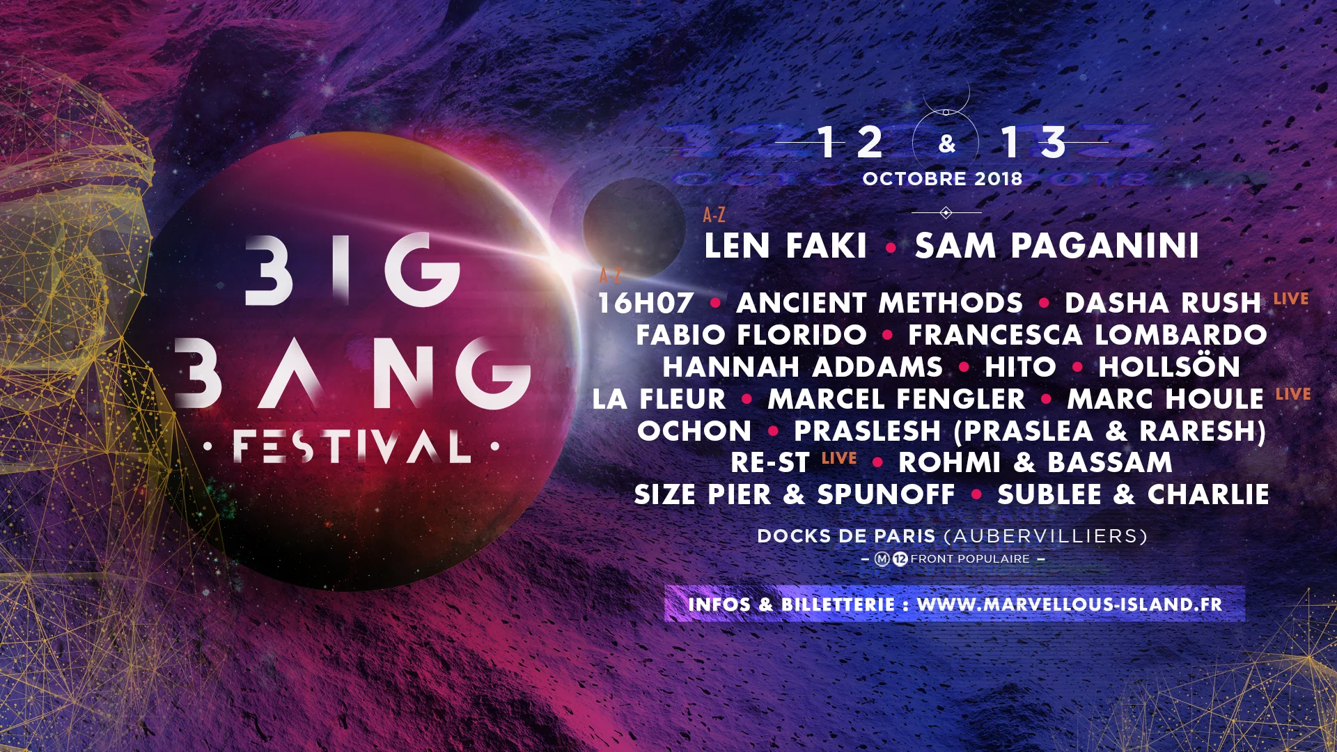 Big Bang Festival 2018 Cover