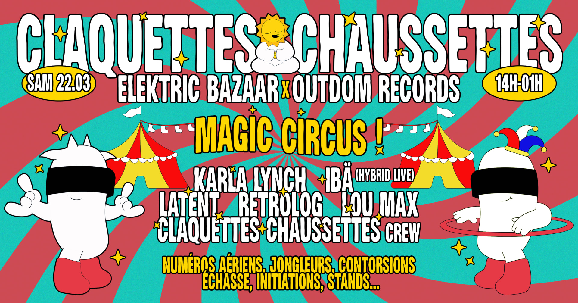 Magic Circus • Claquettes Chaussettes Cover