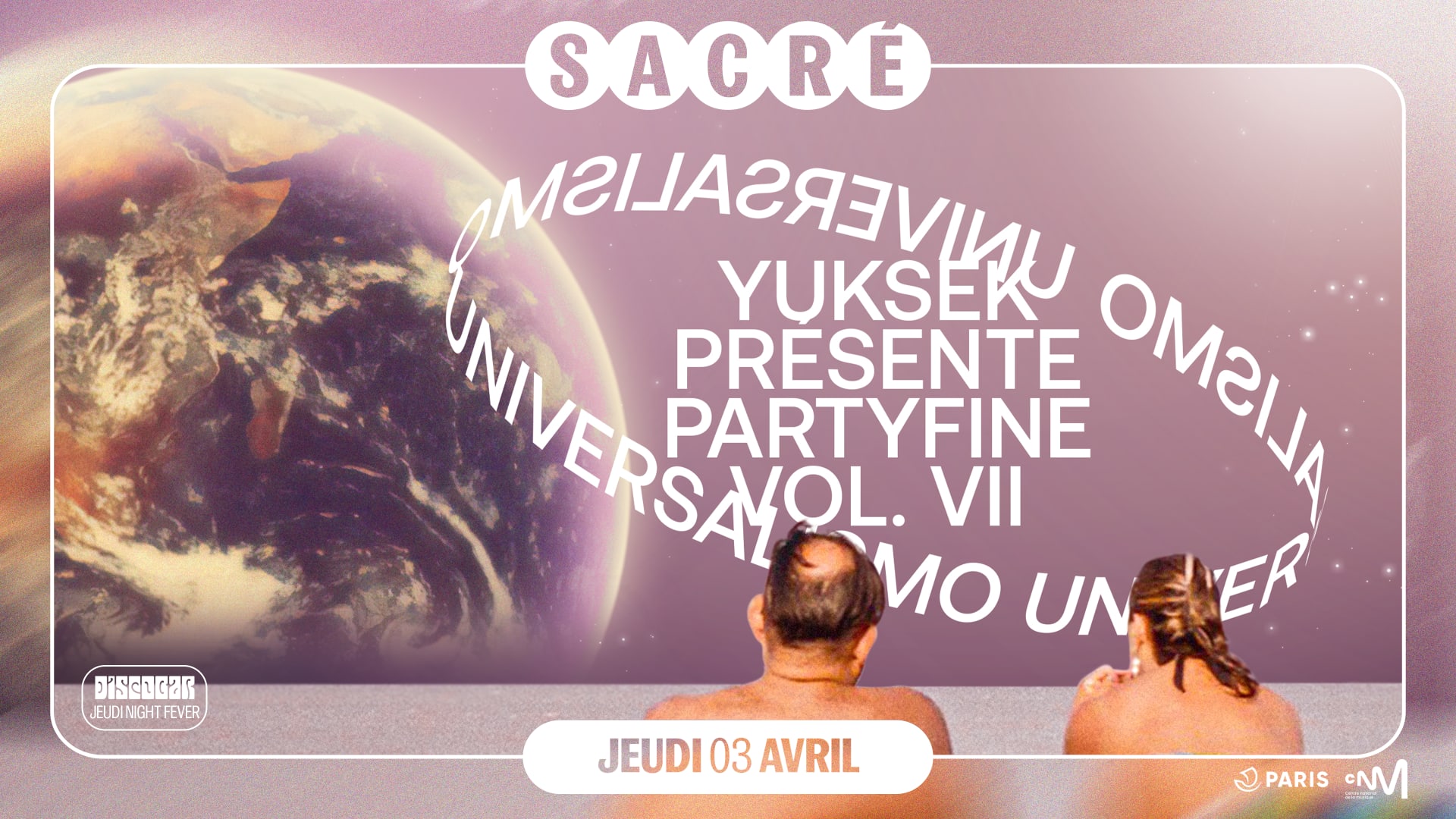Sacré Présente : Yuksek / Universalismo Cover