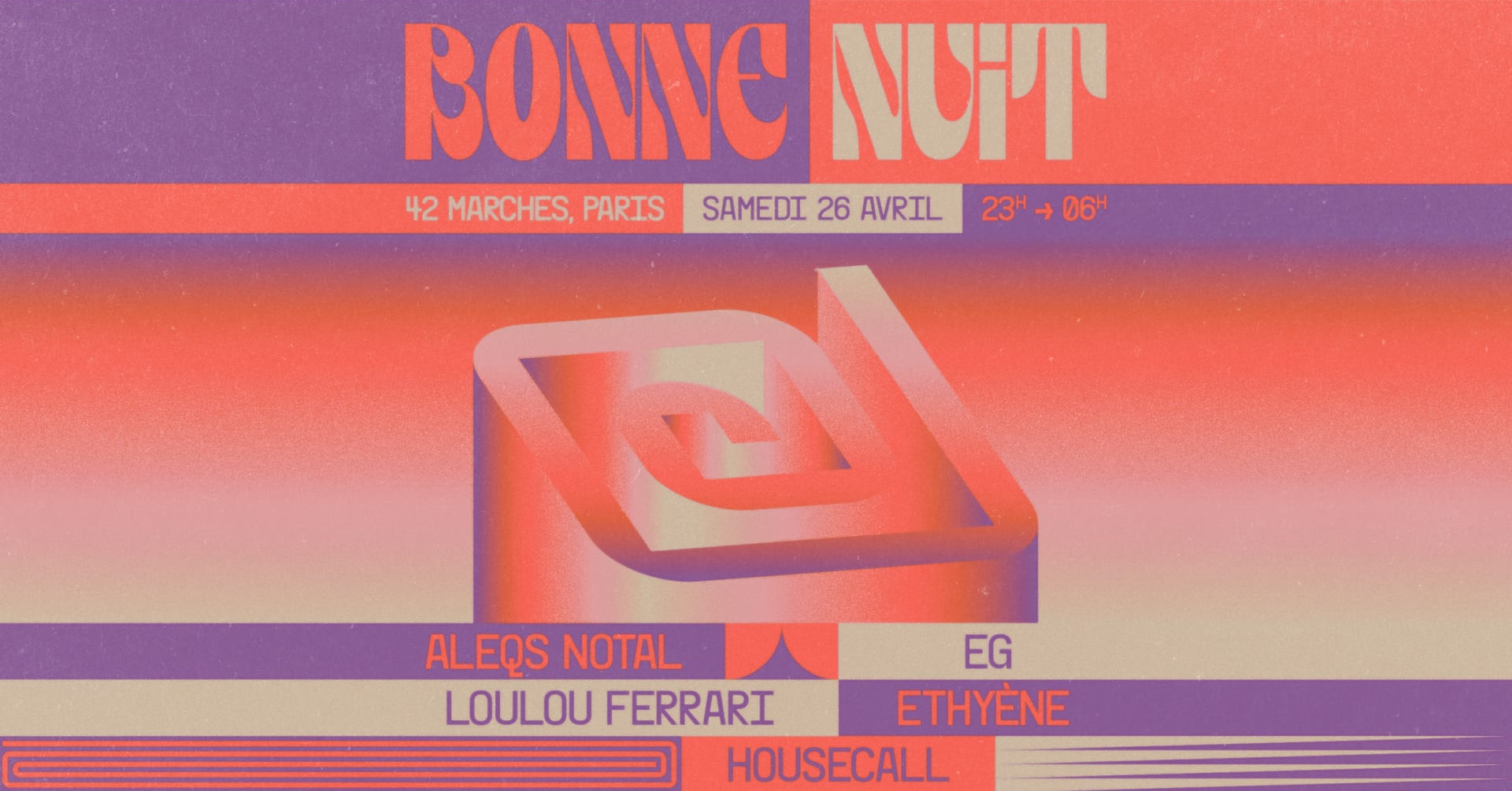 Club Bonne Nuit X 42 Marches : Aleqs Notal & More Cover