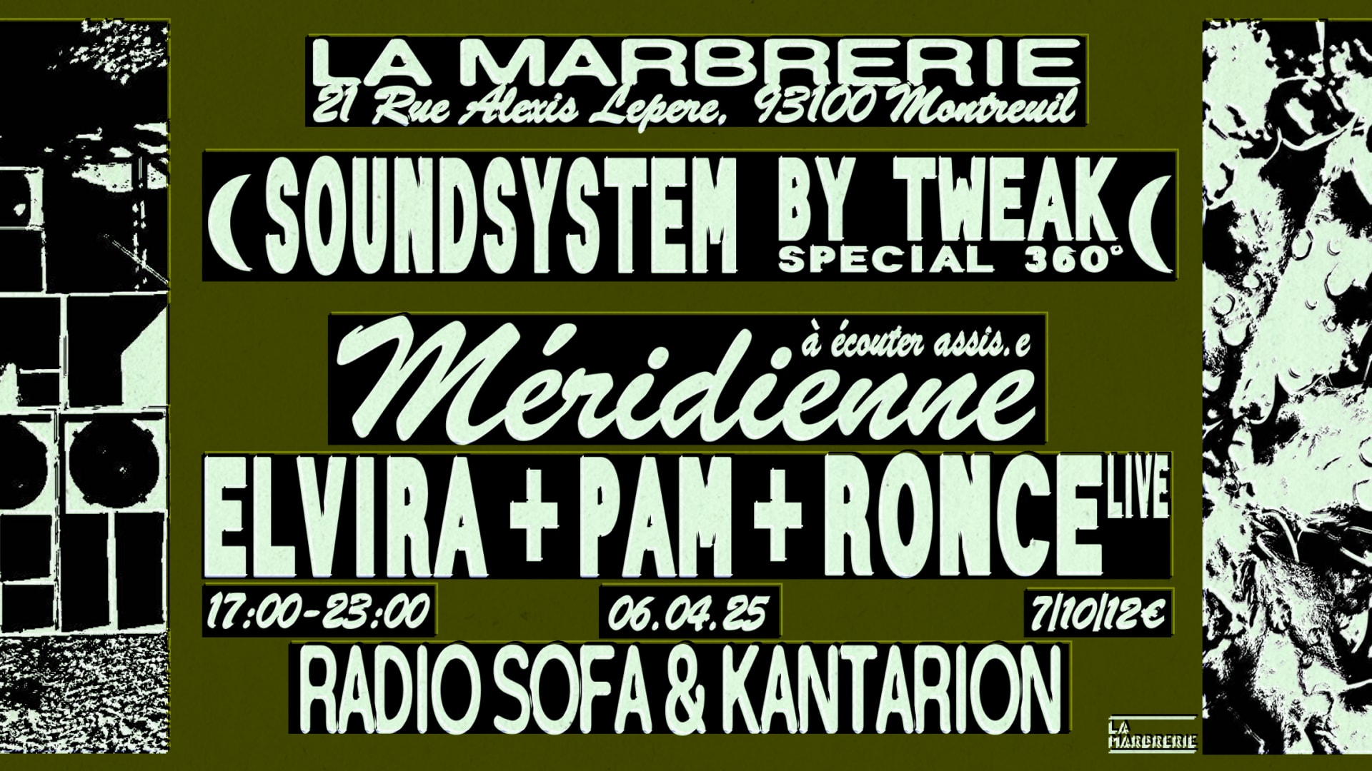 Radio Sofa & Tweak @ La Marbrerie: Elvira, Pam, Ronce (Live) Cover