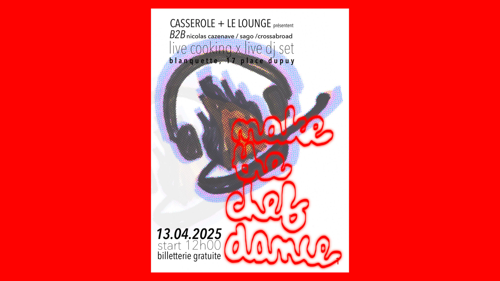 Make The Chef Dance - B2b @Blanquette Cover