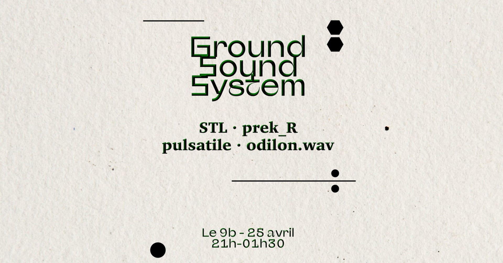 Ground Sound System @Le 9b Cover