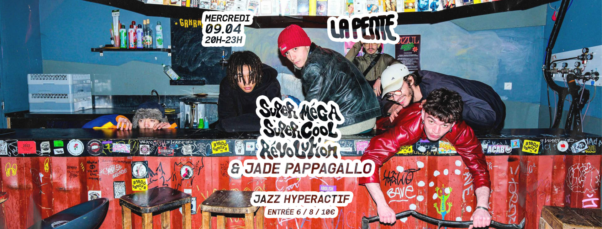 Concert : Super Mega Super Cool Revolution & Jade Pappagallo Cover