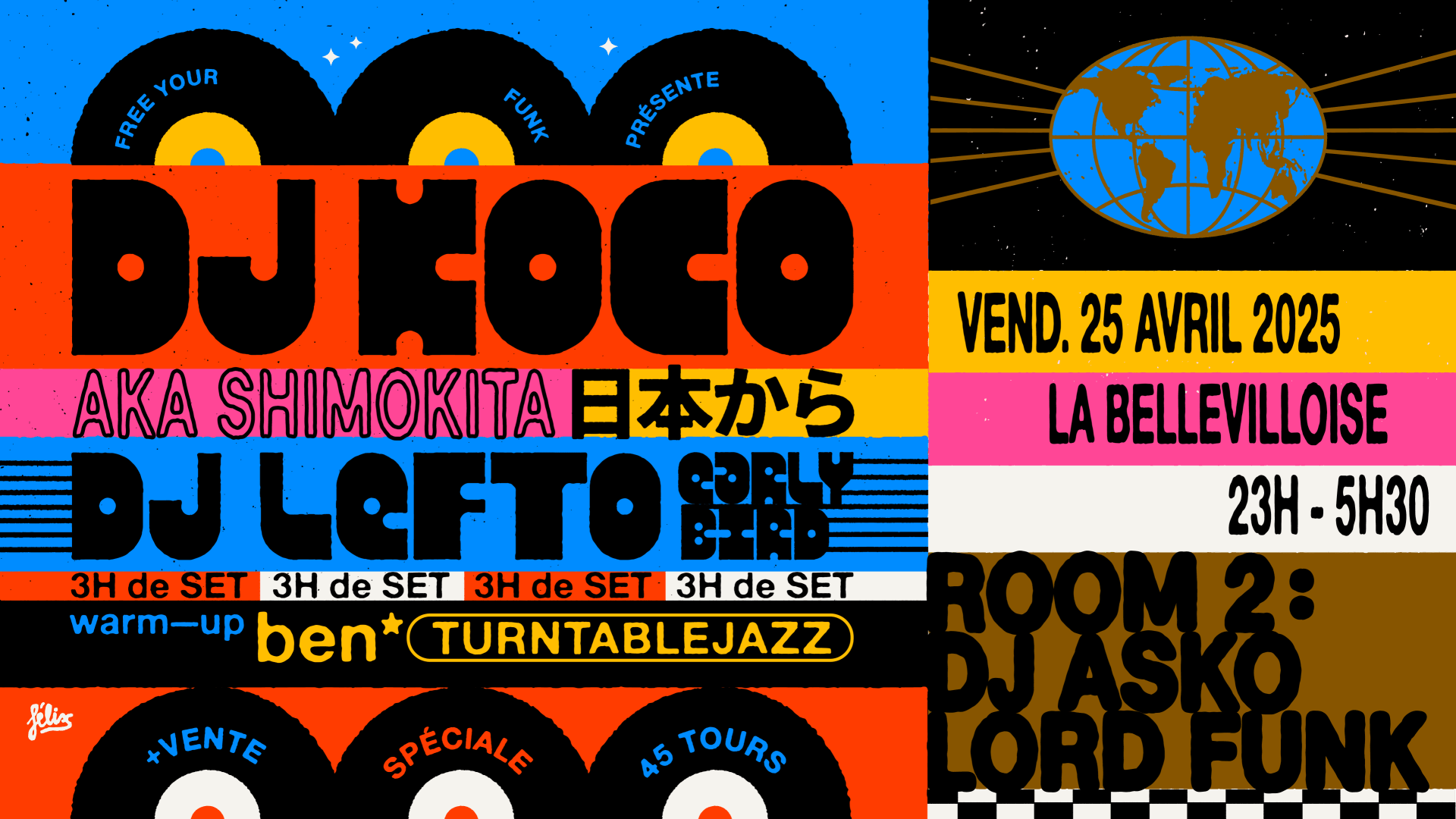 Free Your Funk : Dj Koco (Japon), Lefto Early Bird, Ben* Cover