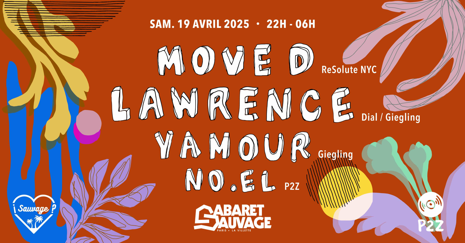 ¡P2z & Sauvage: Lawrence /  Move D / Yamour / No.El? Cover