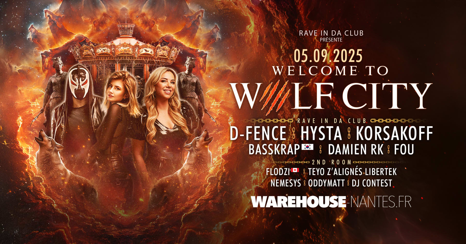 Rave In Da Club Présente Wolf City : Hysta, Korsakoff & More Cover
