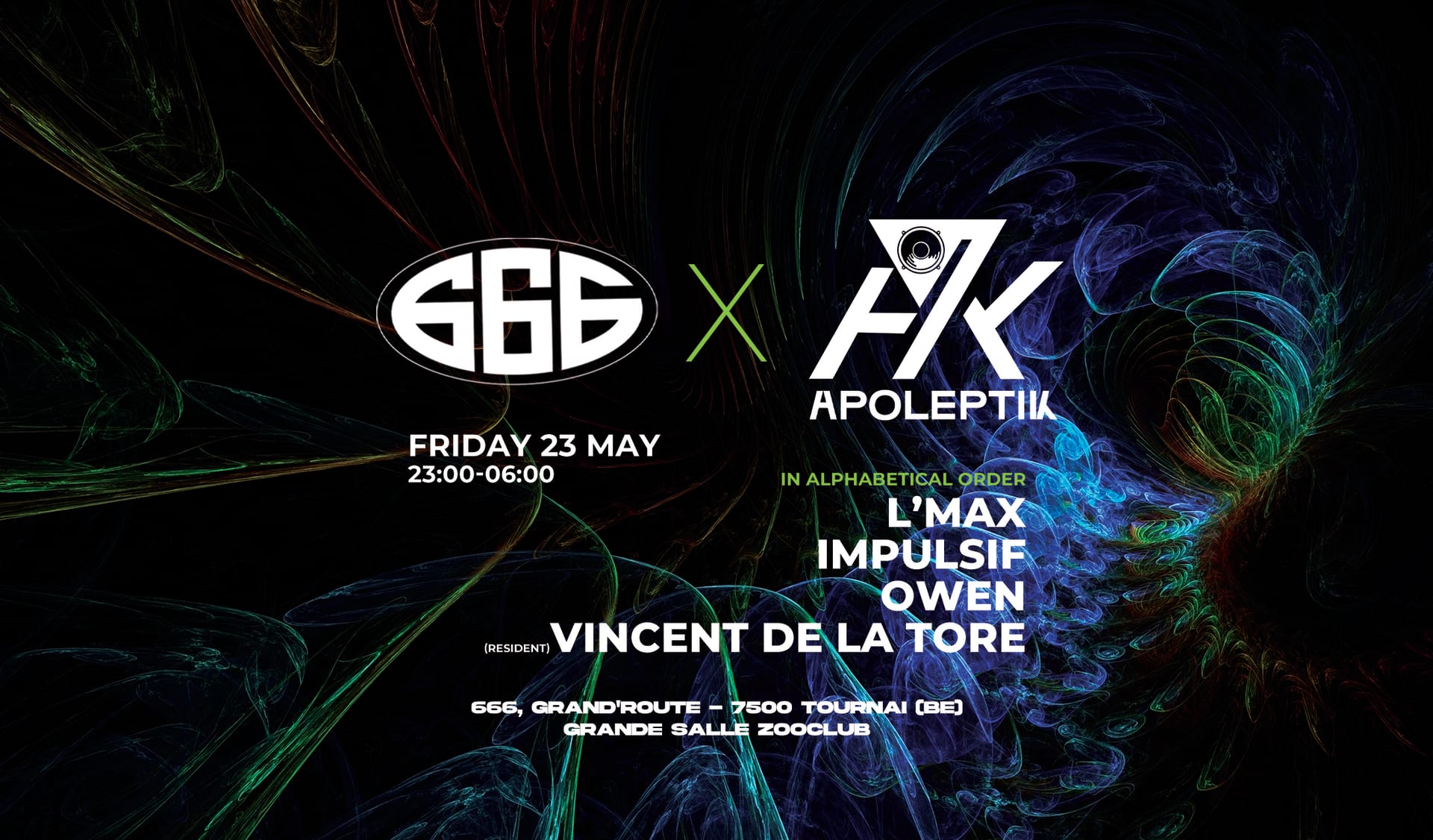 666 X Apoleptik, Vendredi 23 Mai 2025 Cover