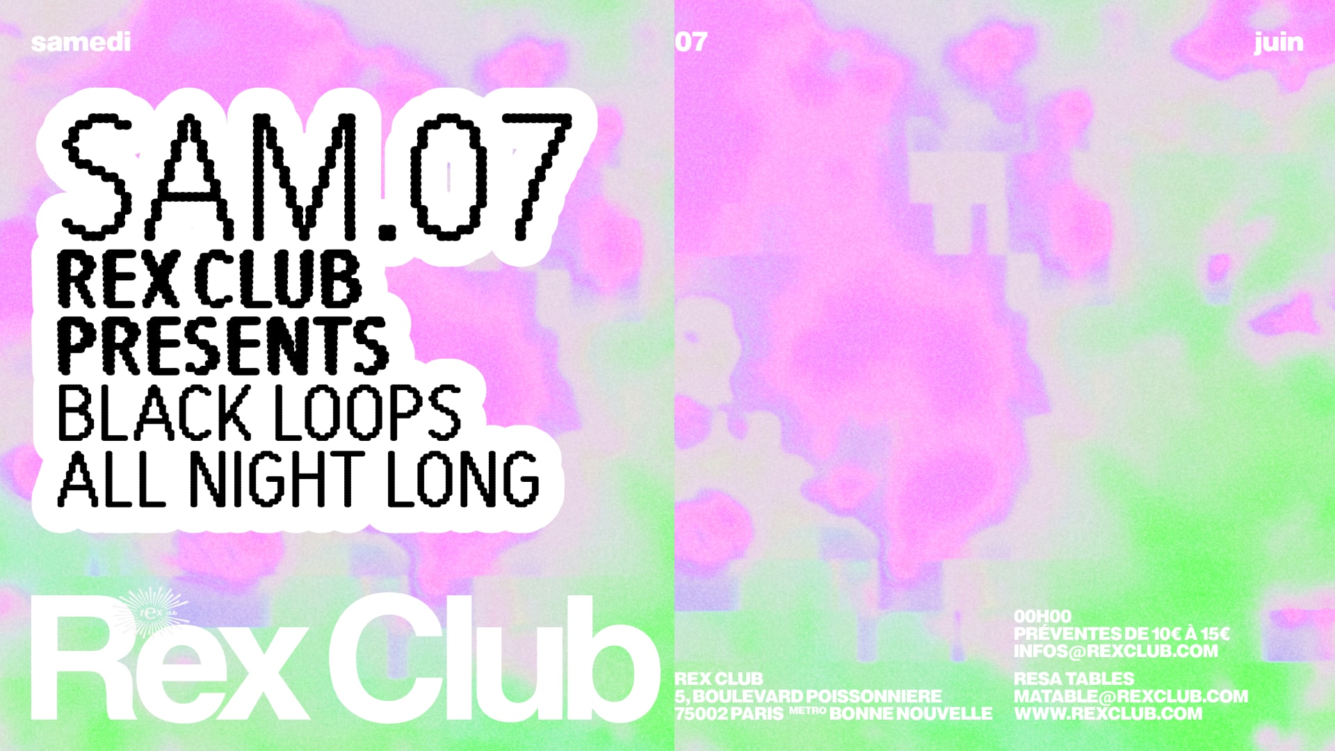 Rex Club Presents: Black Loops Allnightlong Cover