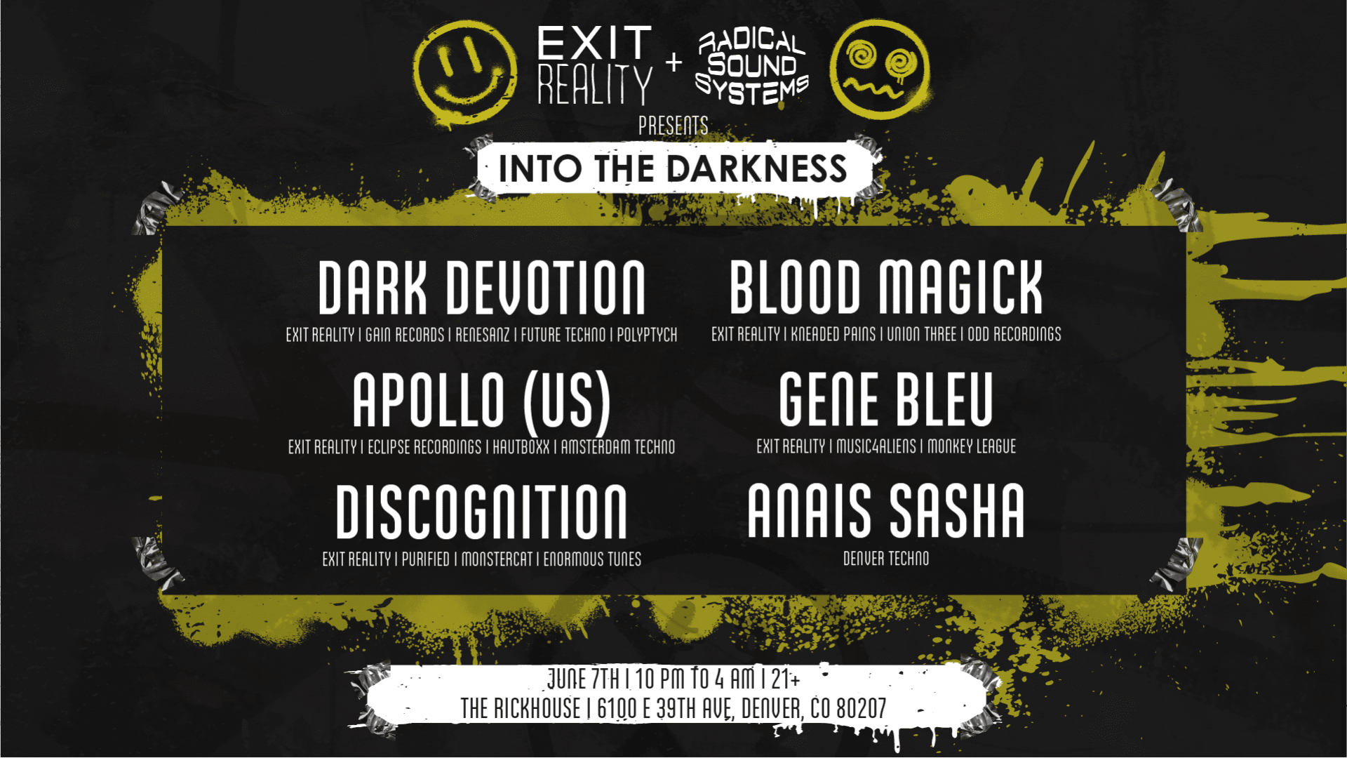 Into The Darkness - Exit Reality & Radical Sound Systems Cover