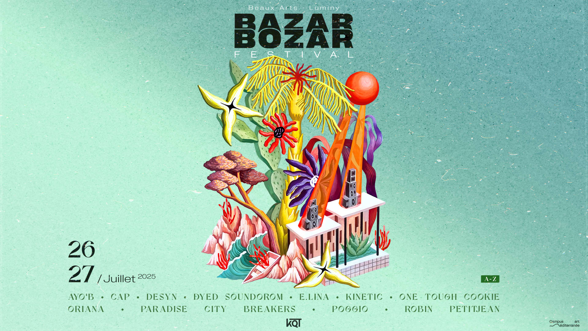 Bazar Bozar Festival • 26/27 Juillet 2025 • Marseille Luminy Cover