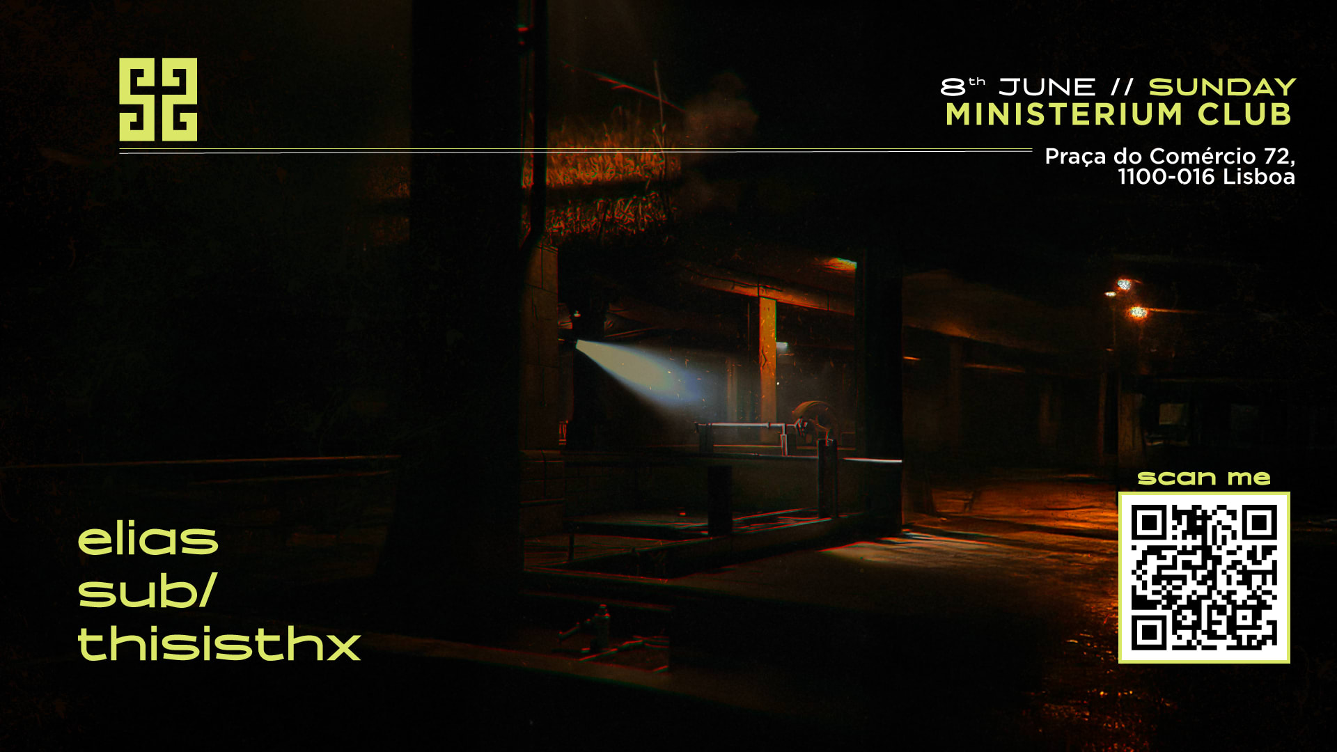 Elias • Sub/ • Thisisthx | Sunday 8 Jun • Ministerium Club Cover