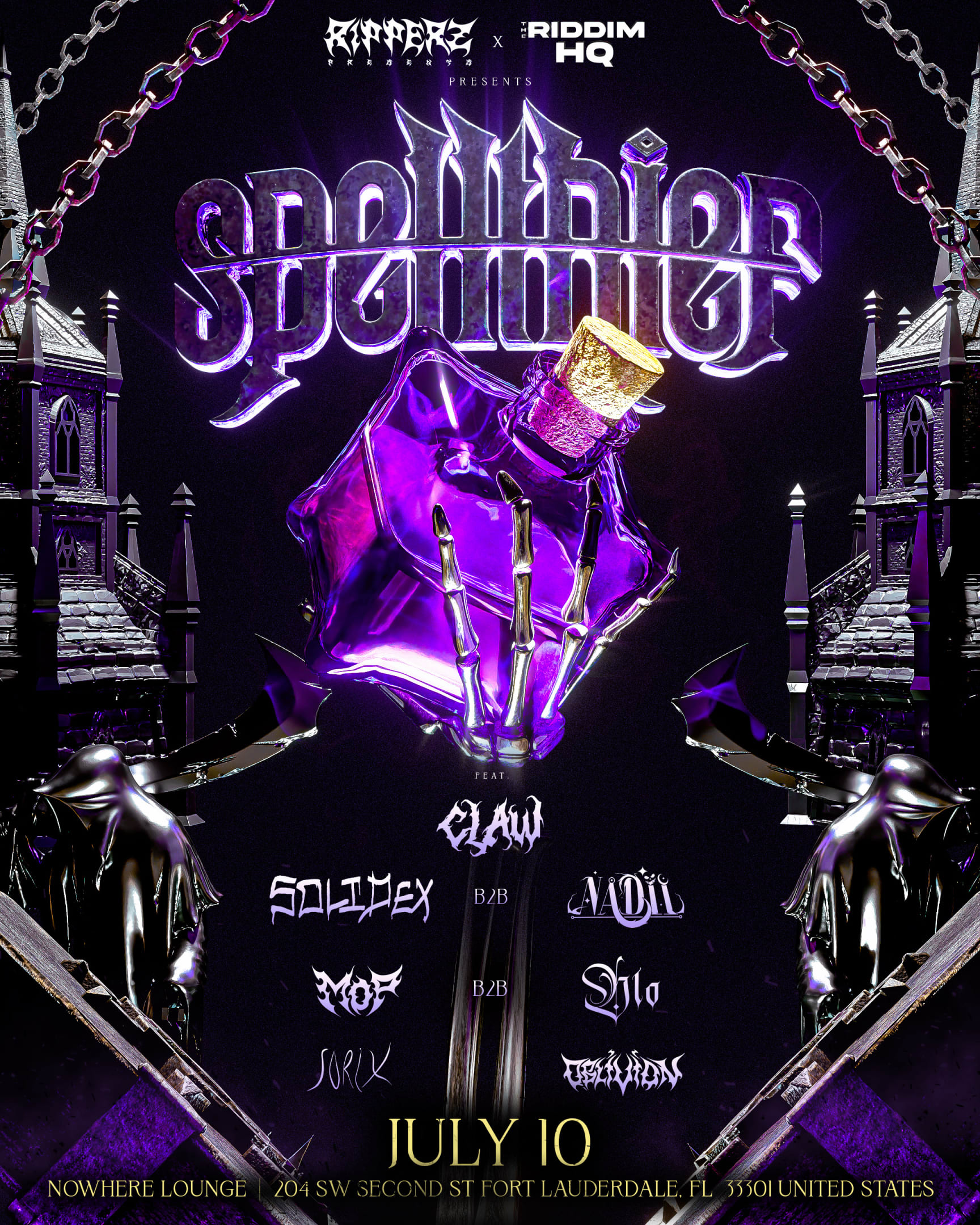 Riddim Hq & Ripperz Presents Spellthief Cover