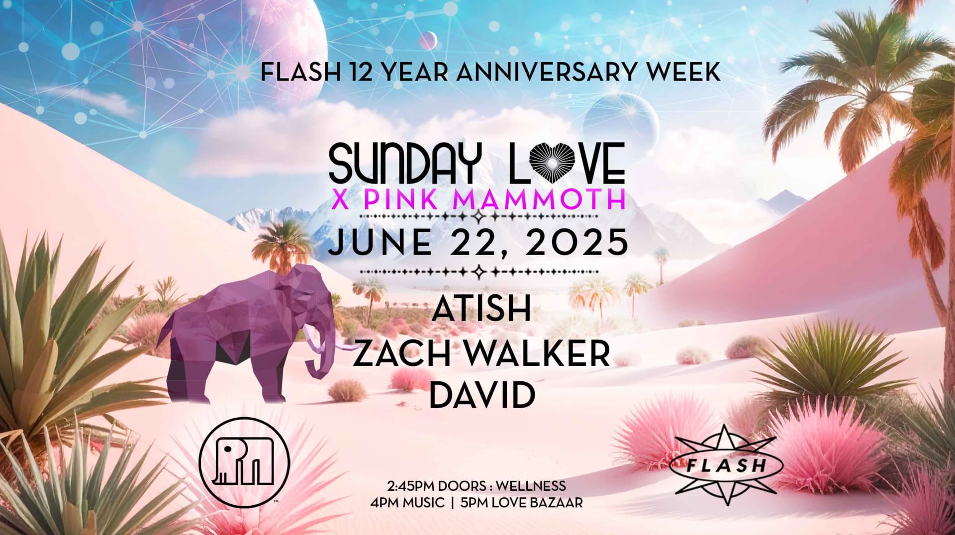Sunday Love X Pink Mammoth: Atish - Zach Walker - David Cover