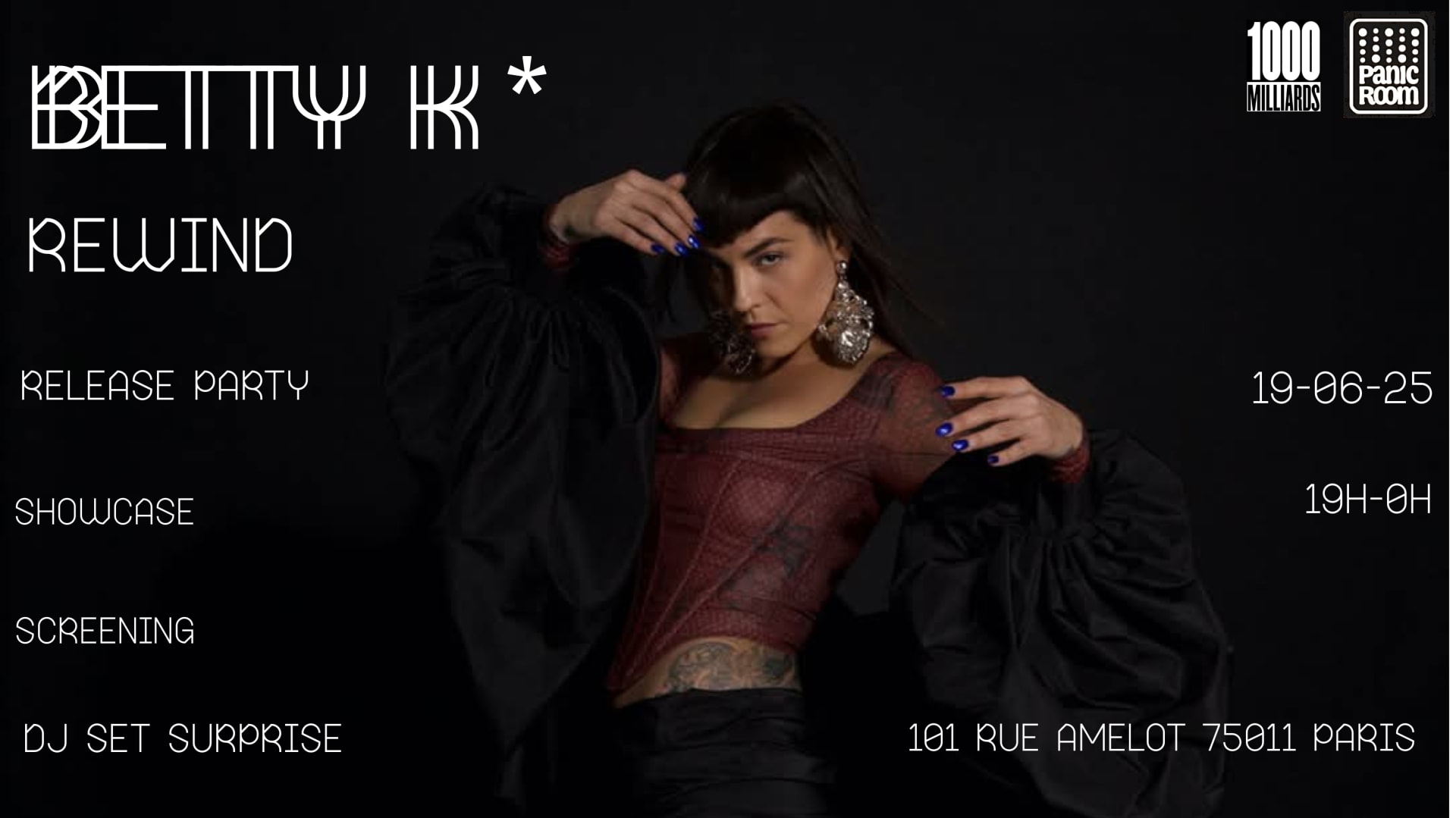Betty K* - Rewind - Release Party Cover
