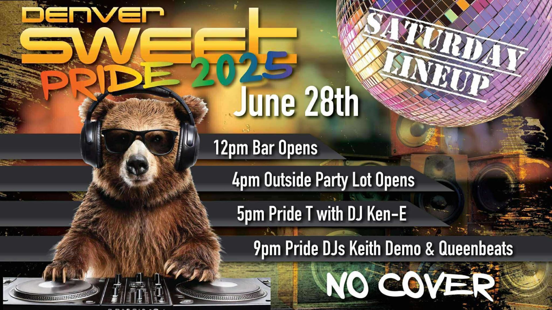 Pride Weekend Saturday No Cover 6/28 Cover