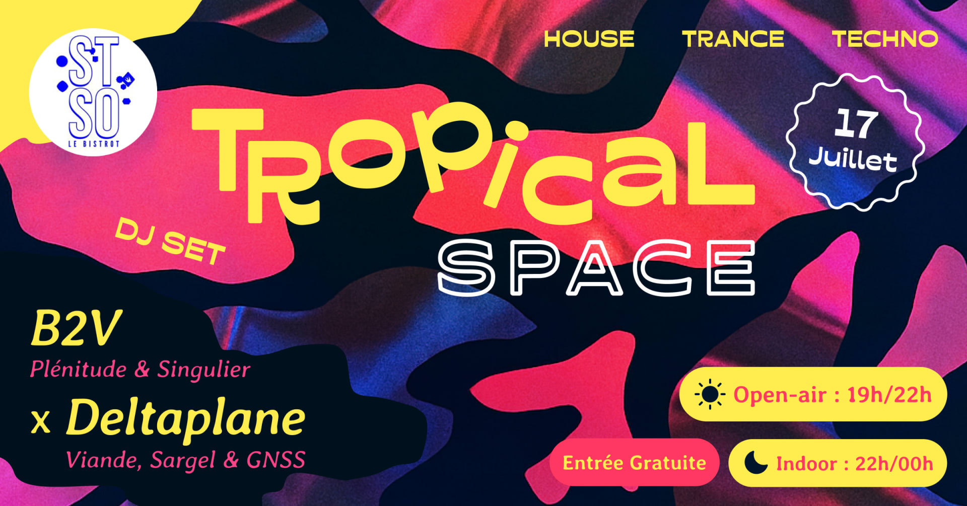 Tropical Space — B2v X Deltaplane Cover