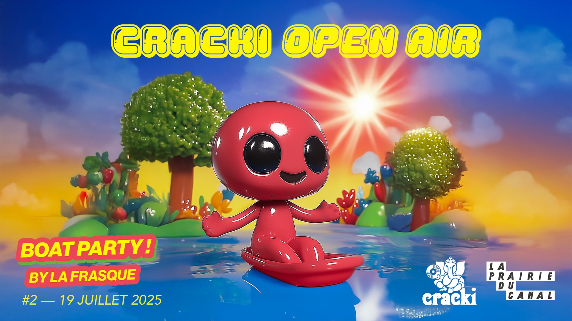 Open Air Et Boat Party ~ Cracki Records & Prairie Du Canal Cover