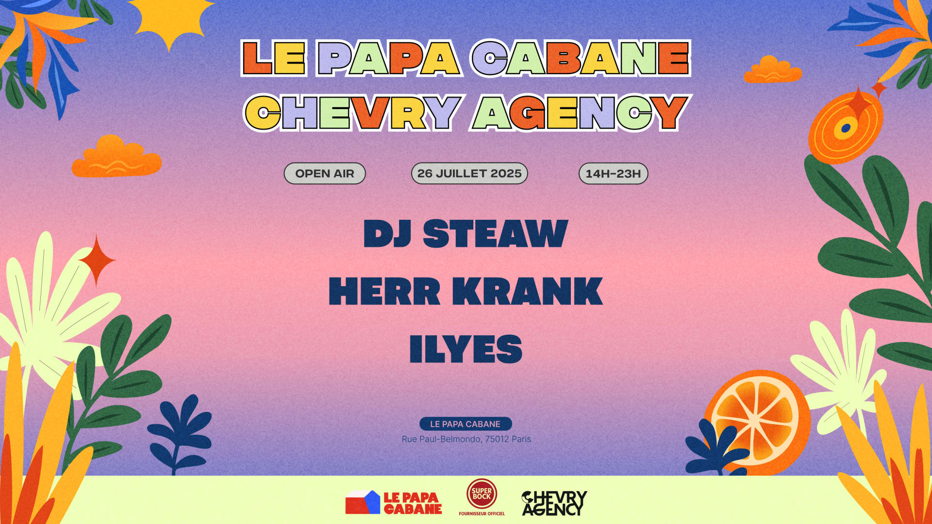 Chevry Showcase X Papa Cabane : Dj Steaw, Herr Krank, Ilyes Cover
