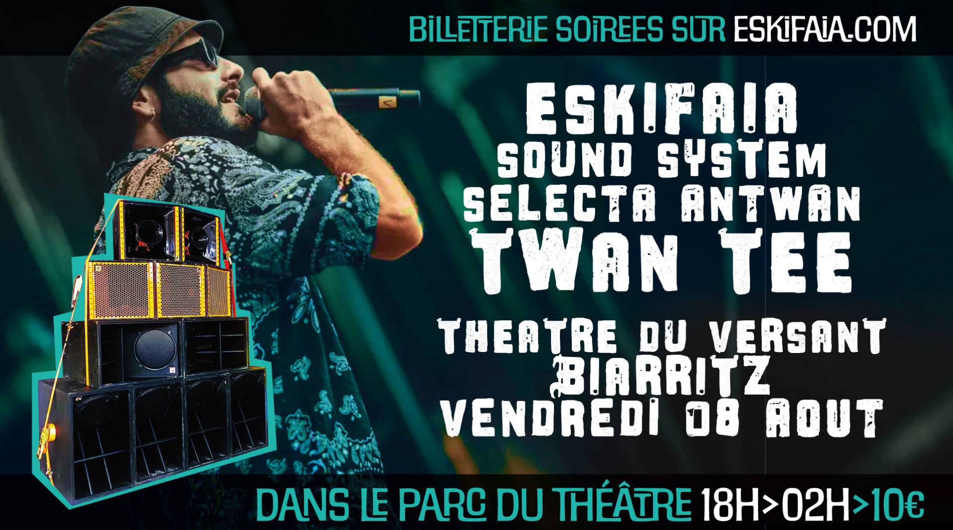 Dub In The Park - Twan Tee + Eskifaia Sound Sytem À Biarritz Cover