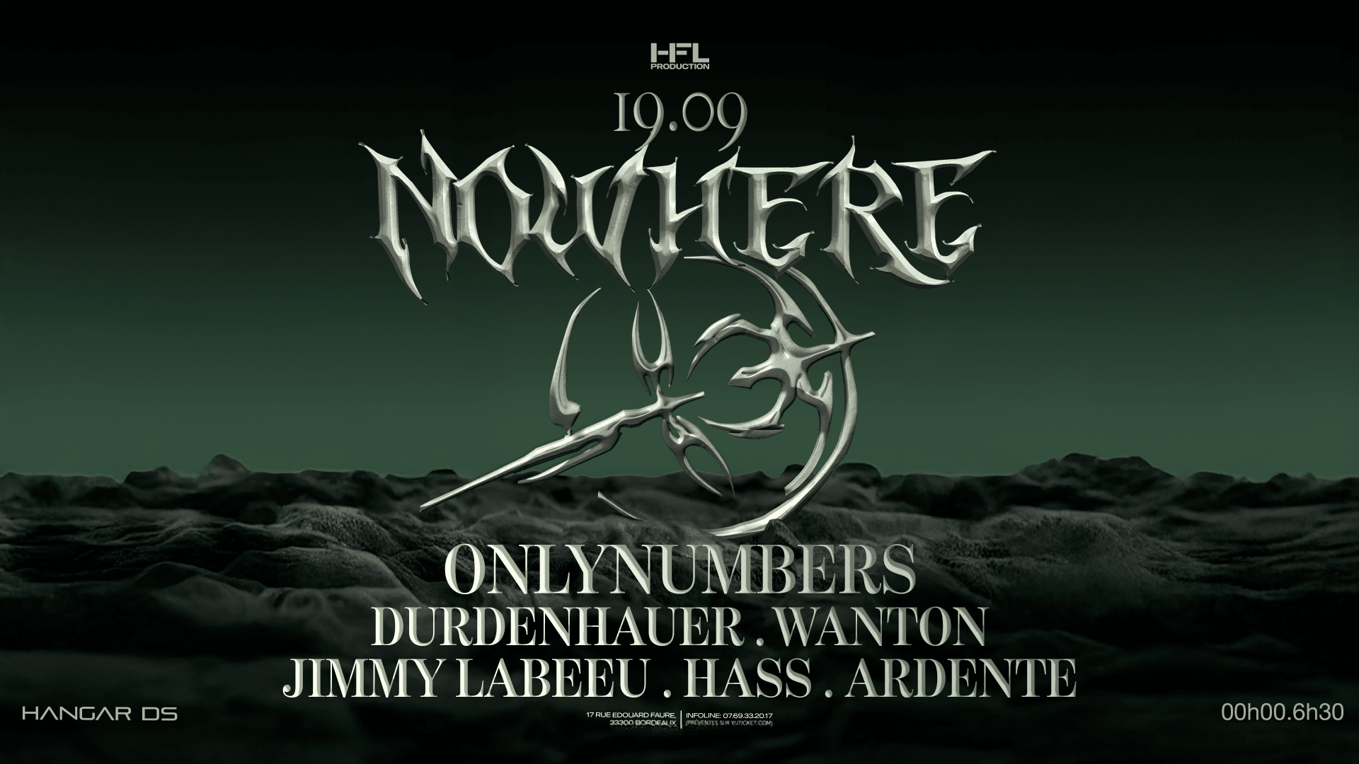 Nowhere W/ Onlynumbers / Durdenhauer / Jimmy Labeeu / Wanton Cover
