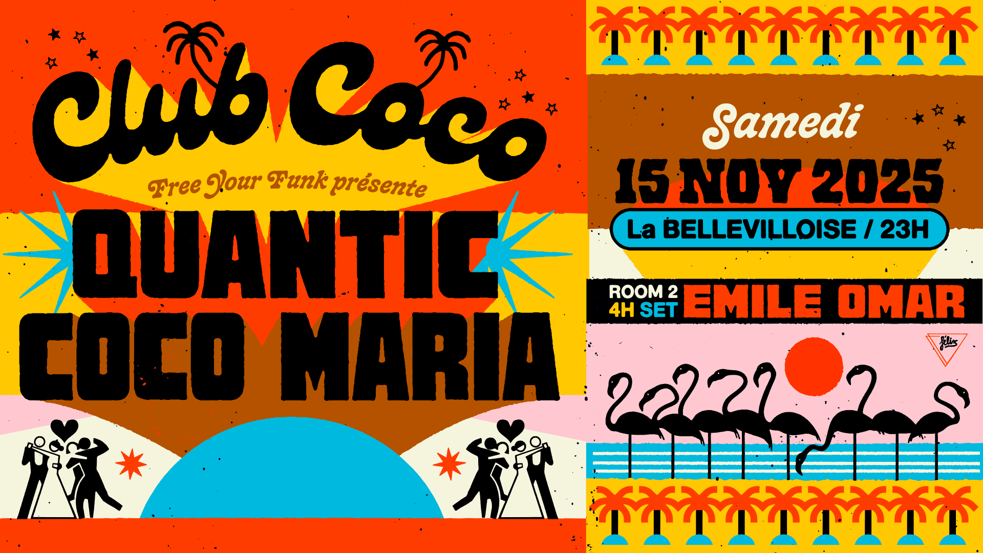 Free Your Funk : Quantic, Coco Maria, Emile Omar Cover
