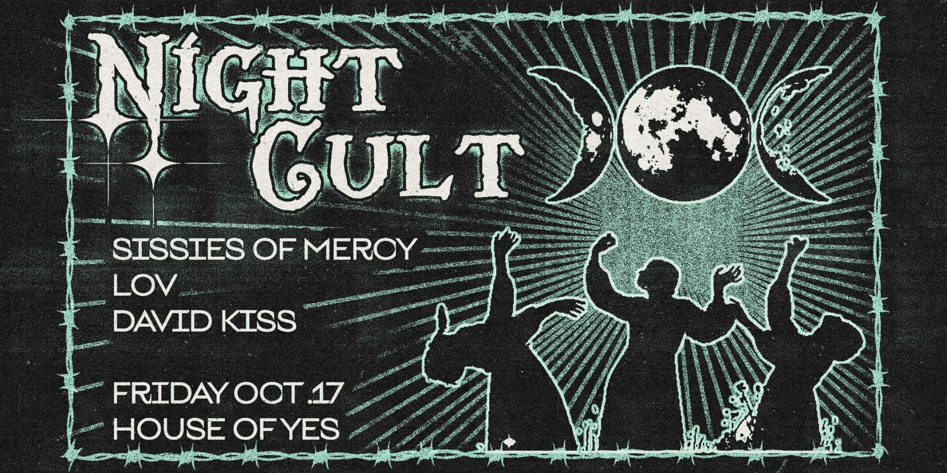 Night Cult: Sissies Of Mercy • Lov • David Kiss Cover