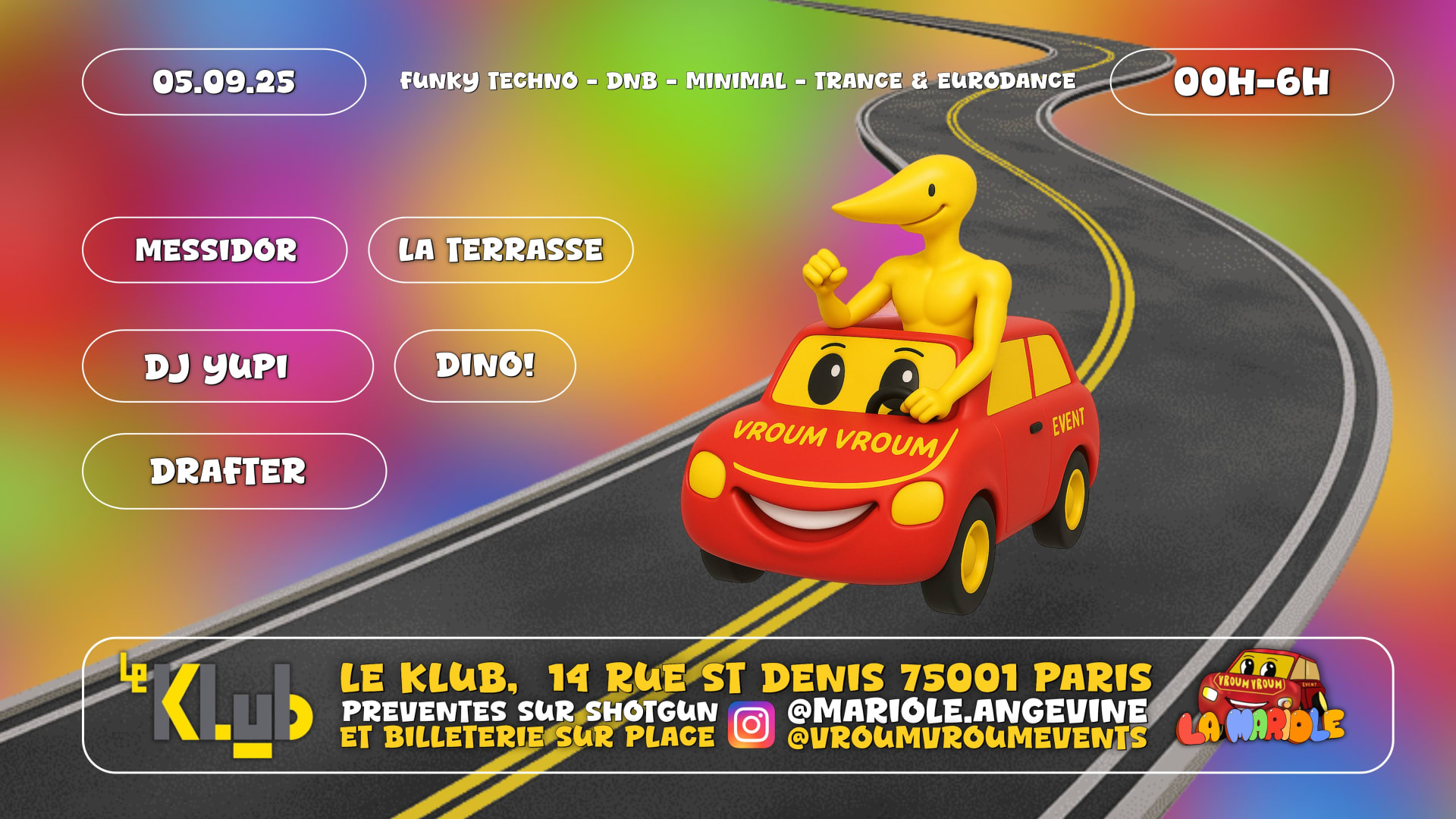 La Mariole X Vroum Vroum : Le Klub Cover