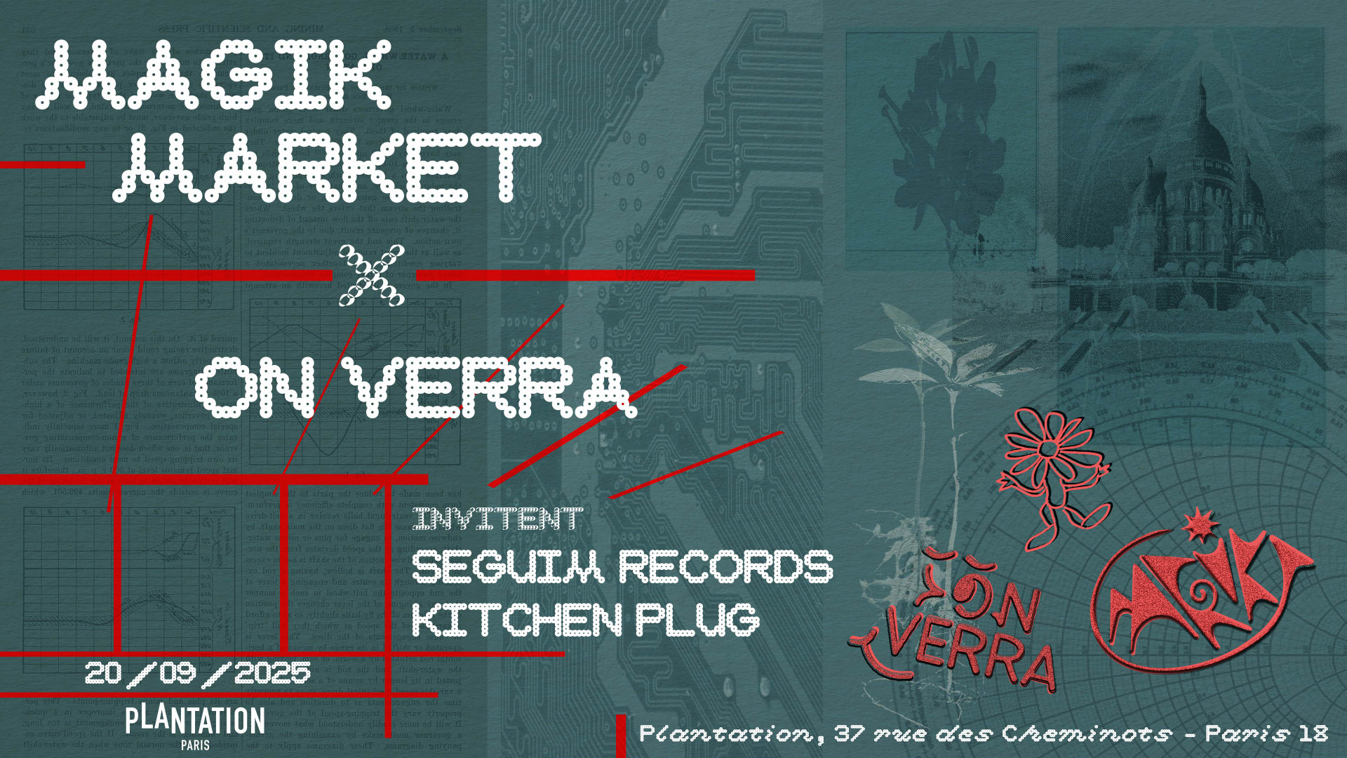 Magik Market X On Verra : Seguim Records & Kitchen Plug Cover