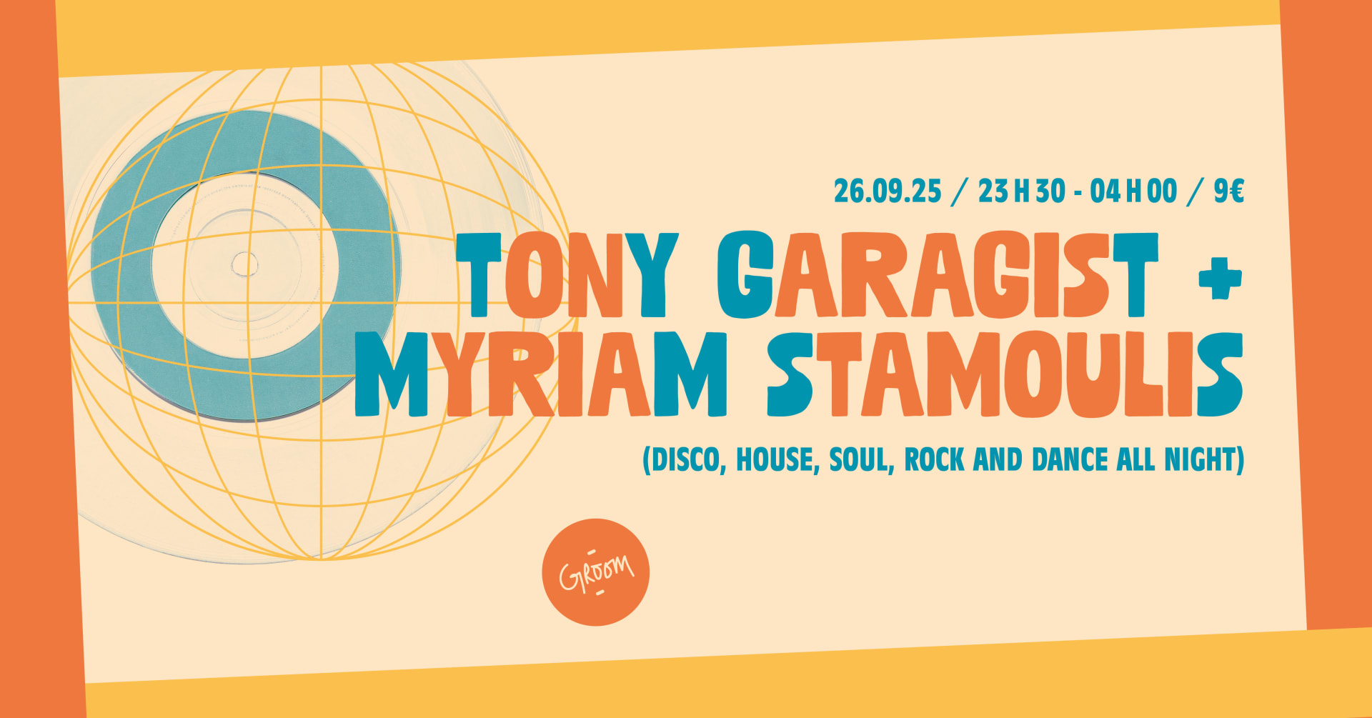 Tony Garagist + Myriam Stamoulis : Disco, House Cover