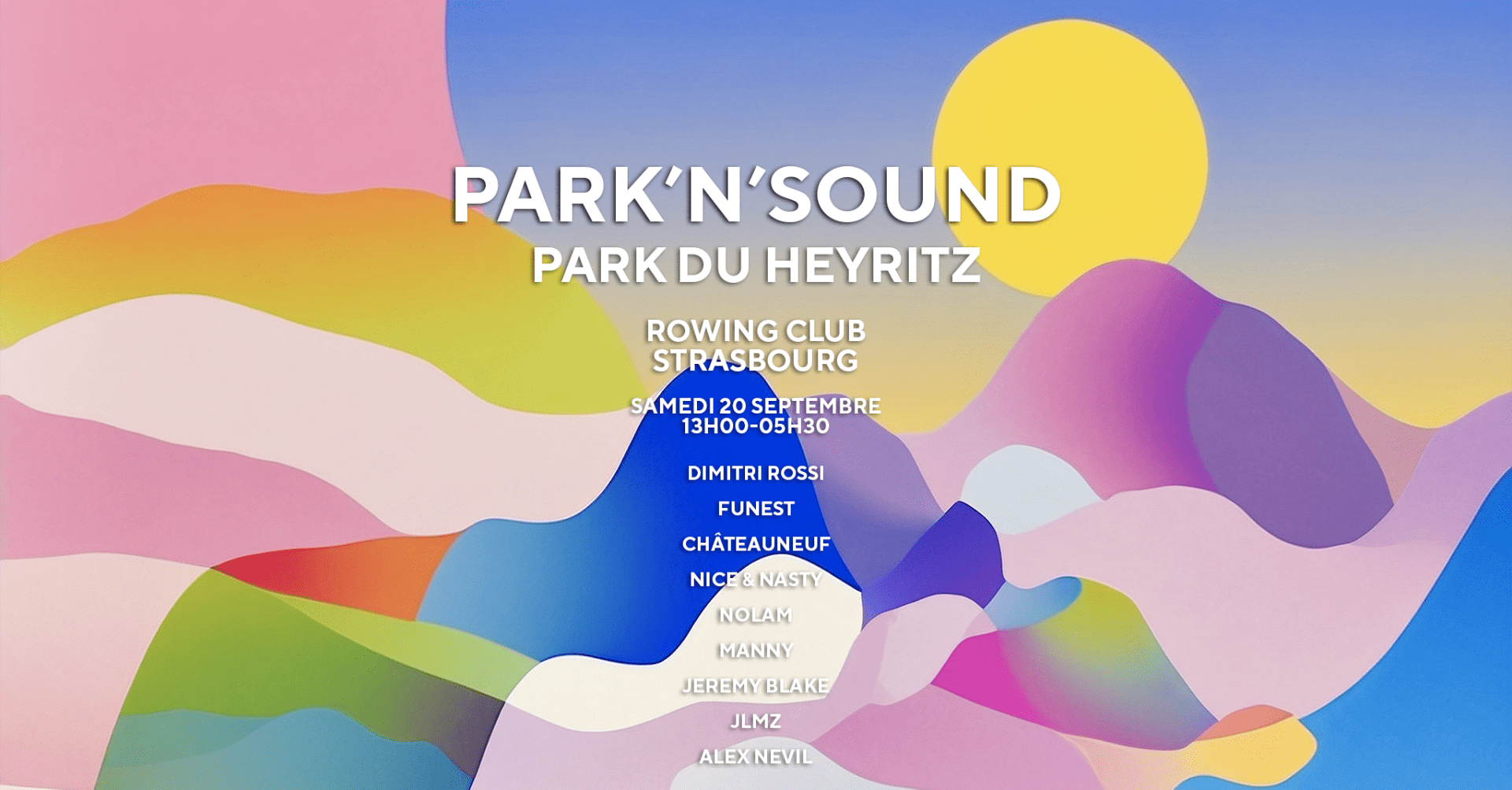 Park’N’Sound Parc Du Heyritz Rowing Club - Open Air Gratuit Cover