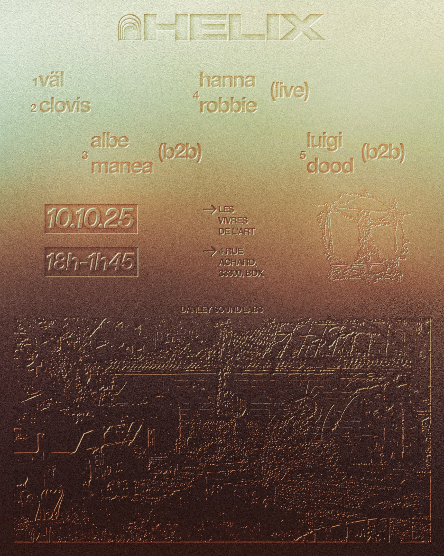 Helix W/ Les Vivres De L'art 10.10.2025 Cover