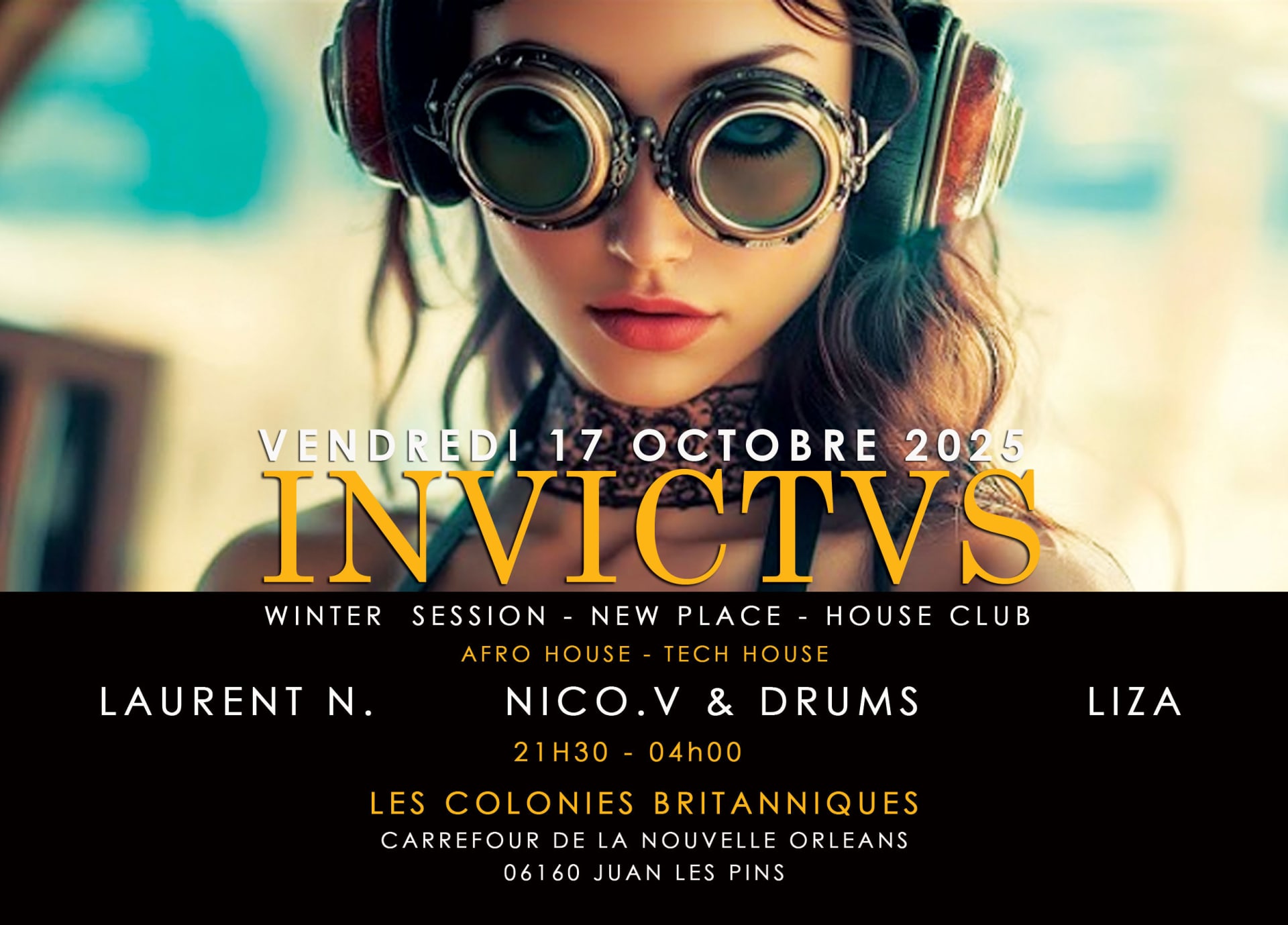"Invictus Winter Session New Place  House Club Juan Les Pins Cover