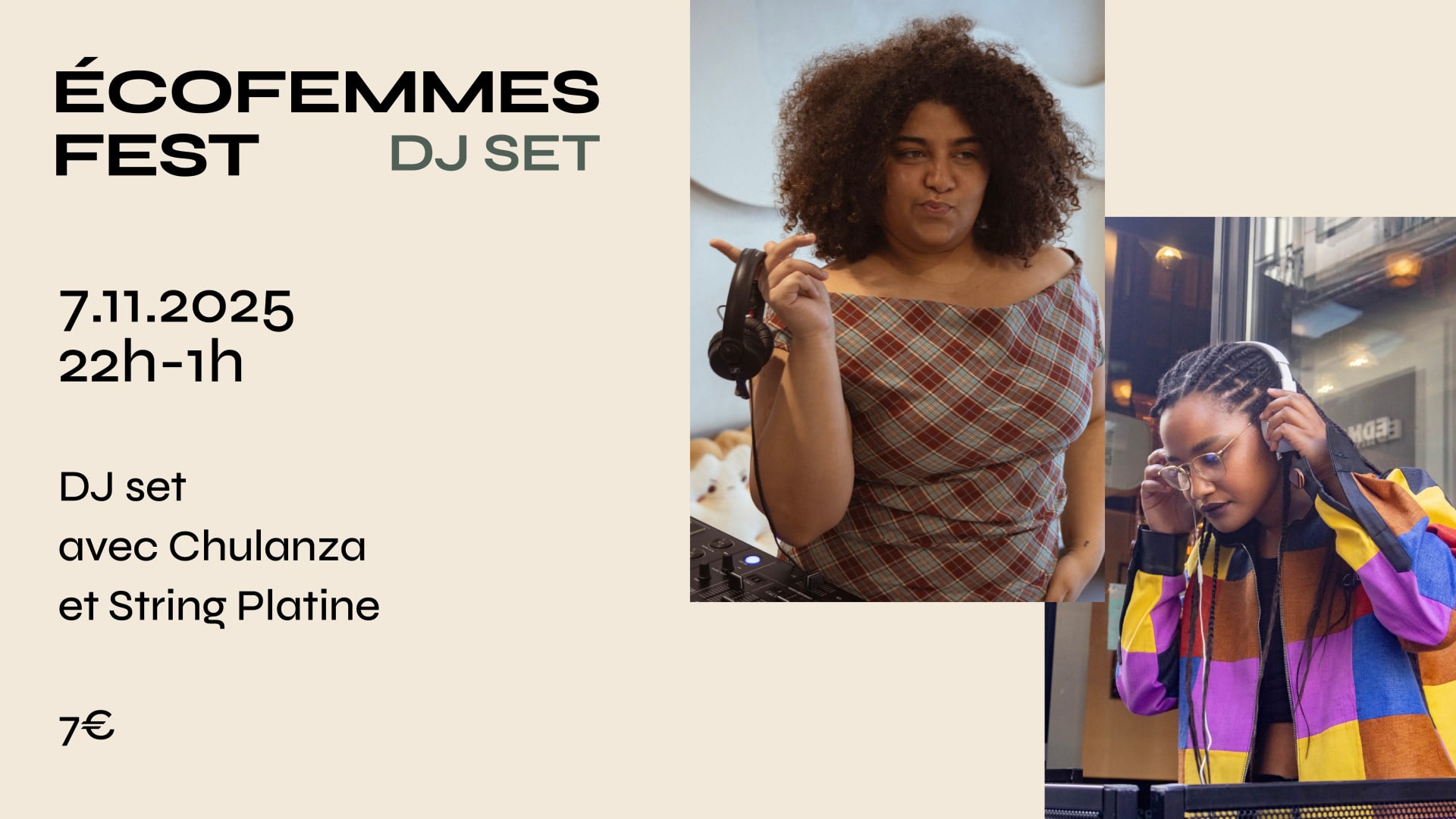 Soirée Dj Set - Écofemmes Fest - 7 Novembre Cover