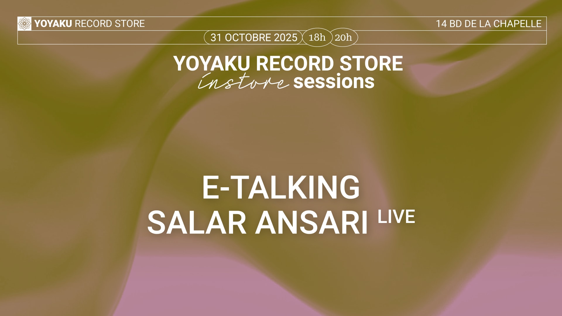 Yoyaku Instore Session With E-Talking & Salar Ansari (Live) Cover